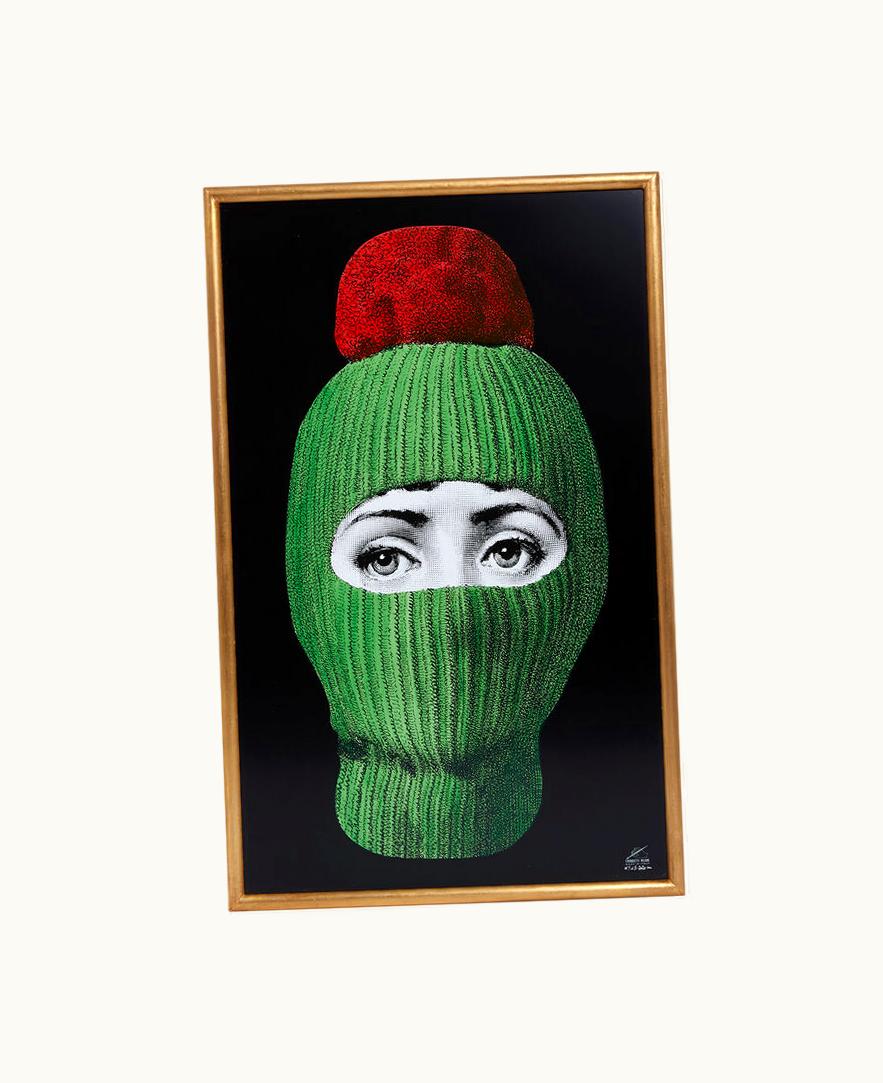 Fornasetti Fornasetti Panel Lux Gstaad In Green / Red / Black