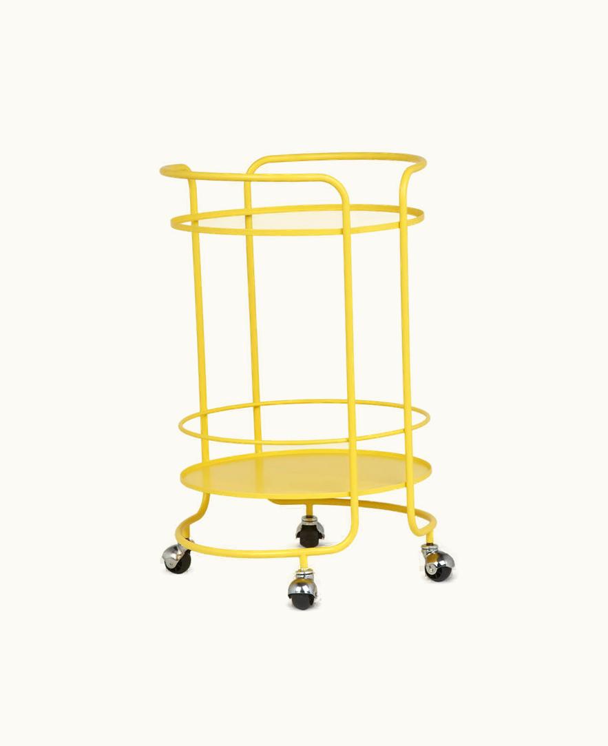 Fornasetti Fornasetti Round Food Trolley In Yellow