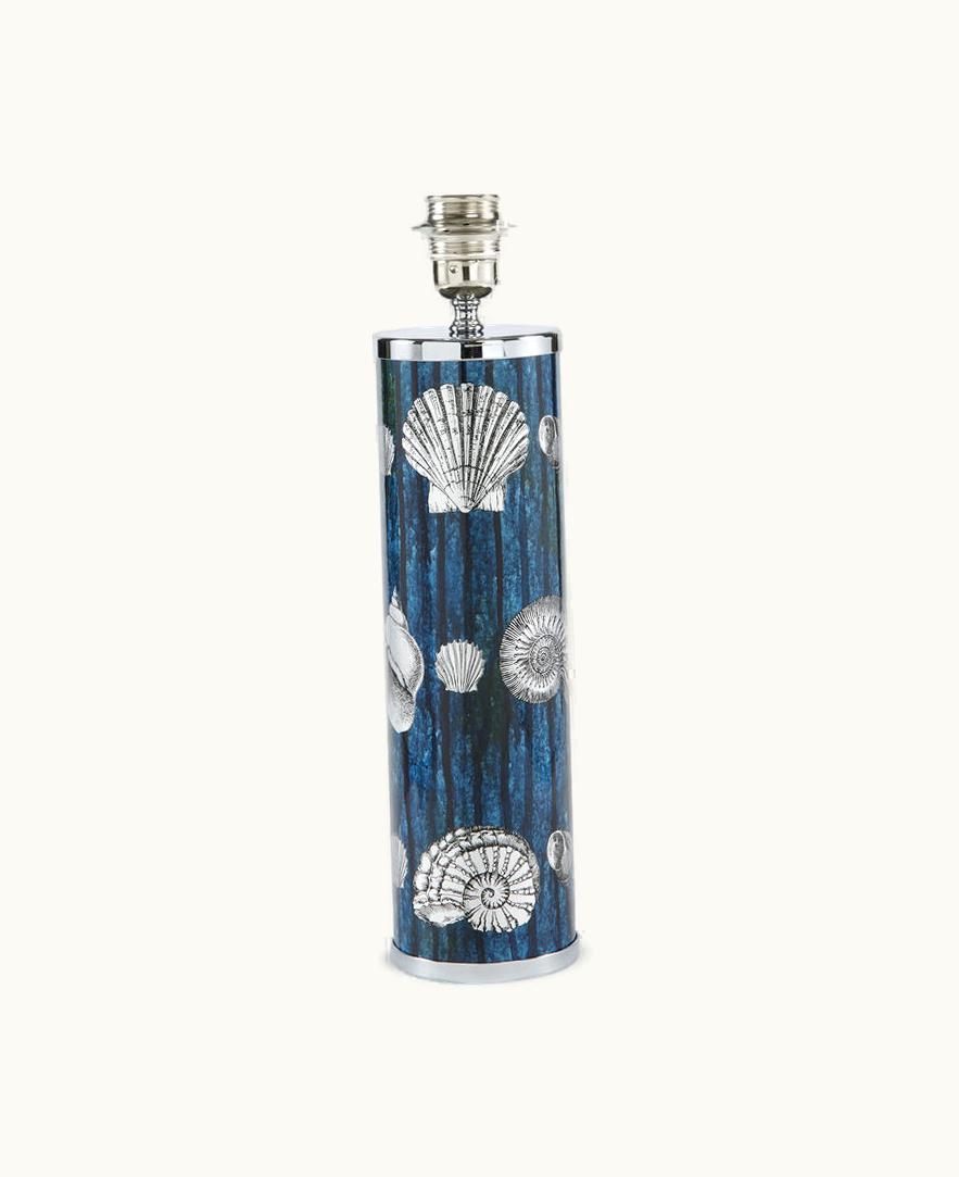 Fornasetti Fornasetti Lamp Giro Di Conchiglie In Silver / Blue