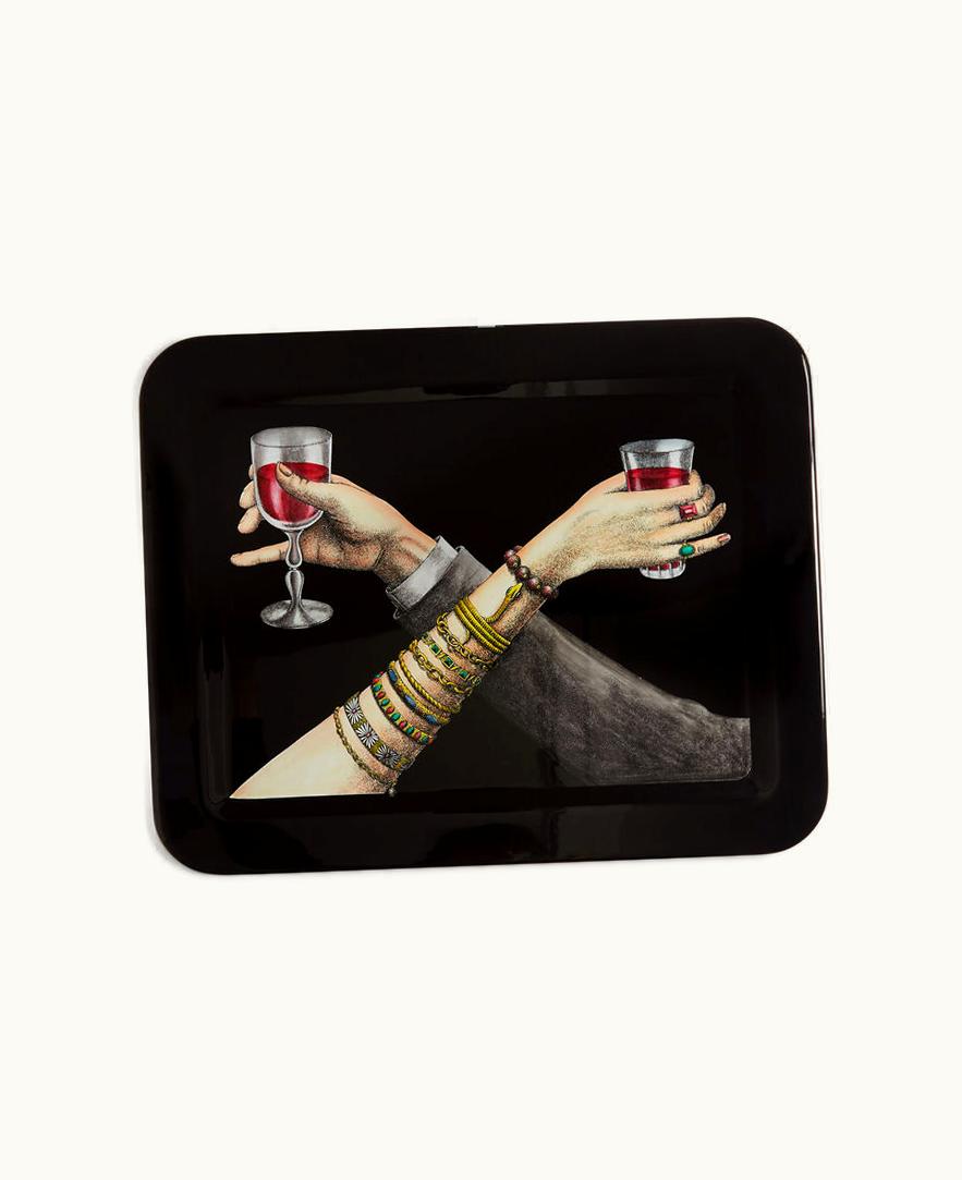 Fornasetti Fornasetti Tray Brindisi In Multicolour C24Y187FOR21NER