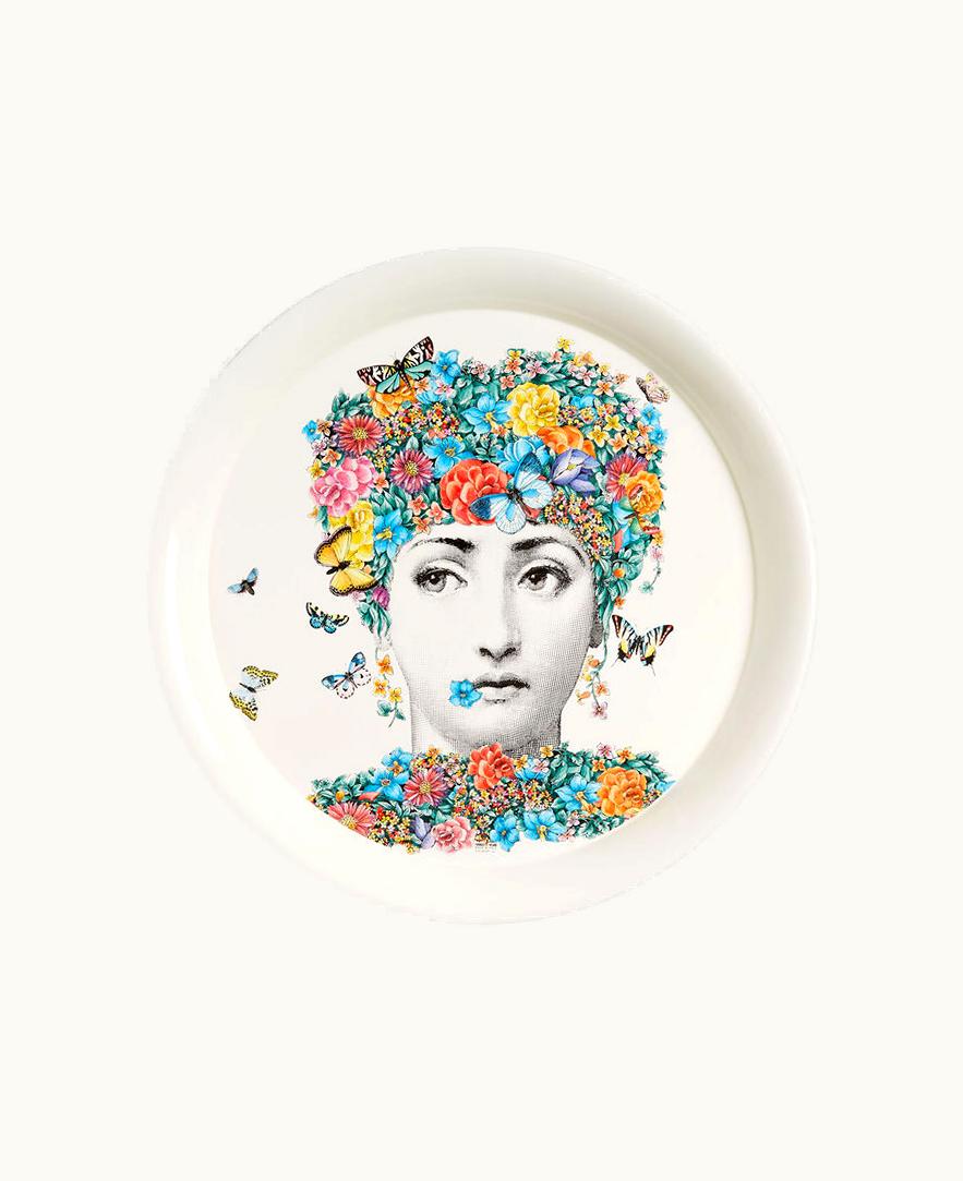 Fornasetti Fornasetti Tray Fior Di Lina In Multicolour C32Y800FOR21MUL