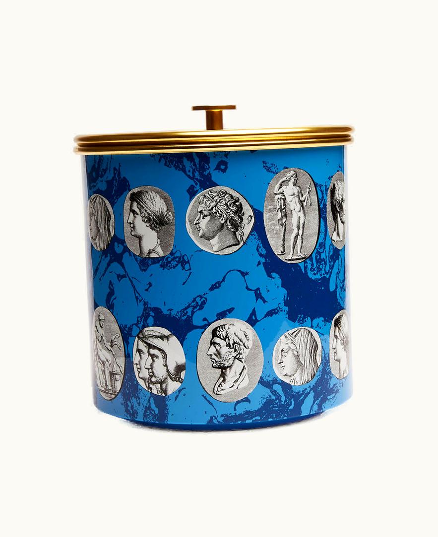 Fornasetti Fornasetti Ice Bucket Cammei In White / Black / Light Blue