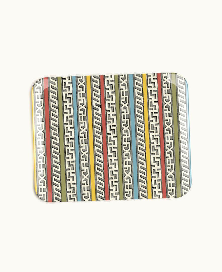 Fornasetti Tray Bordi Antichi In Multicolour