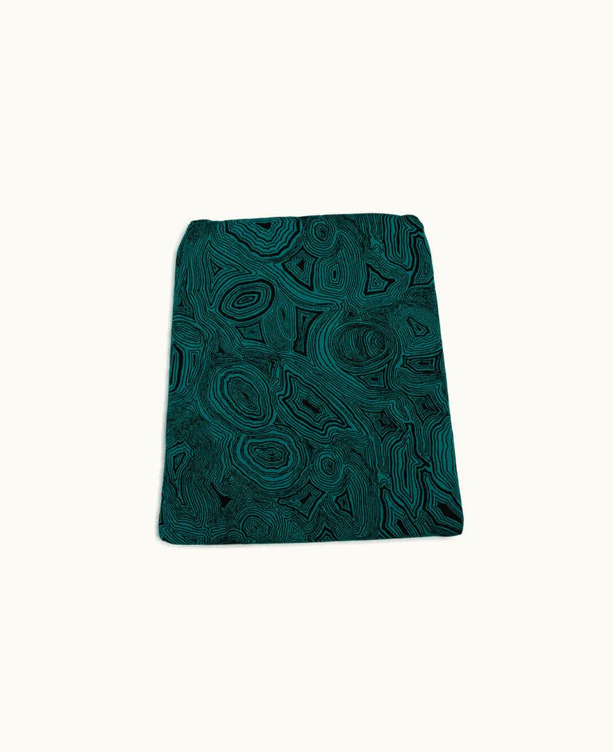 Fornasetti Outdoor Cushion Malachite For Chair Capitellum In Green / Black