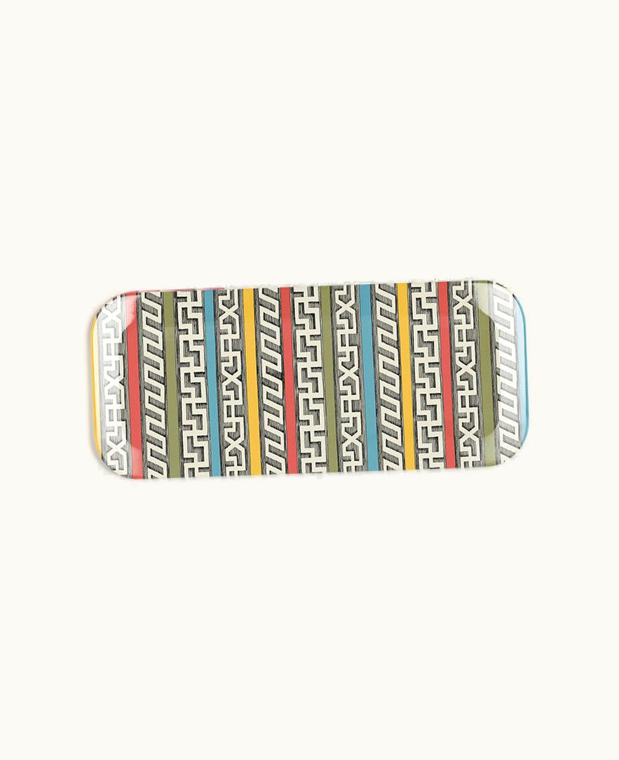 Fornasetti Tray Bordi Antichi In Multicolour