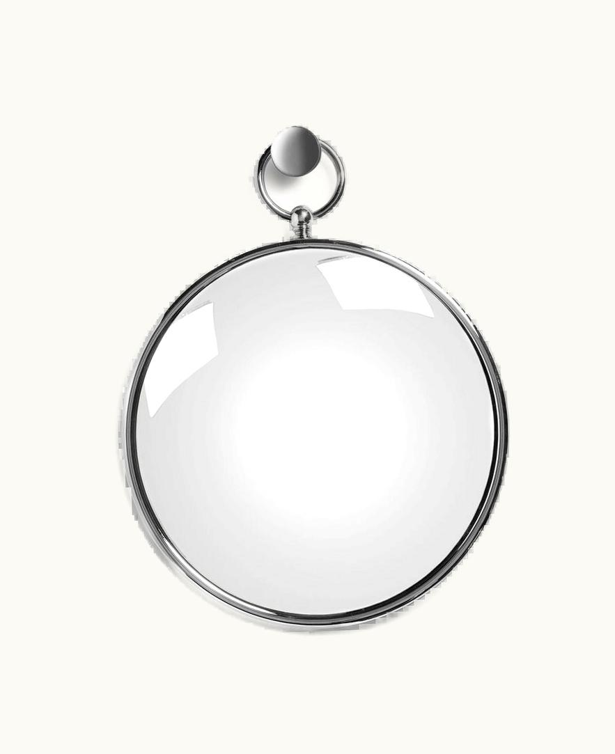 Fornasetti Magic Convex Mirror With Ring In Silver