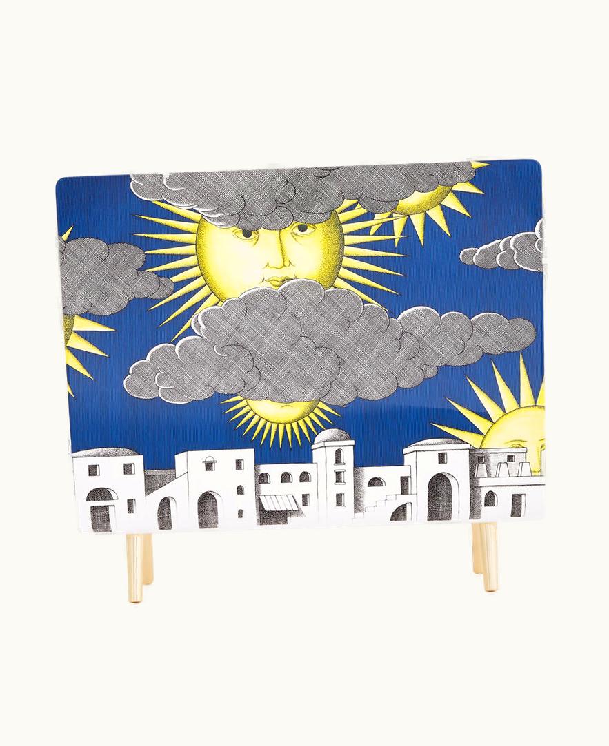 Fornasetti Magazine Rack Sole Di Capri In Multicolour