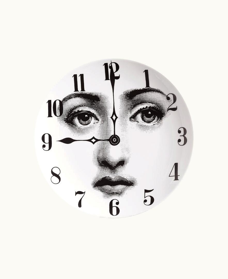 Fornasetti Fornasetti Wall Plate Tema E Variazioni N.74 In White / Black