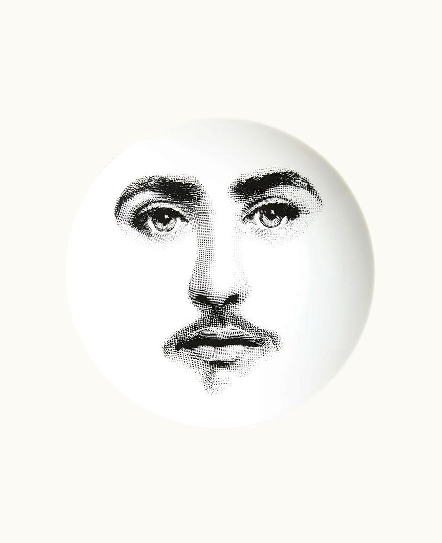 Fornasetti Fornasetti Wall Plate Tema E Variazioni N.366 In White / Black