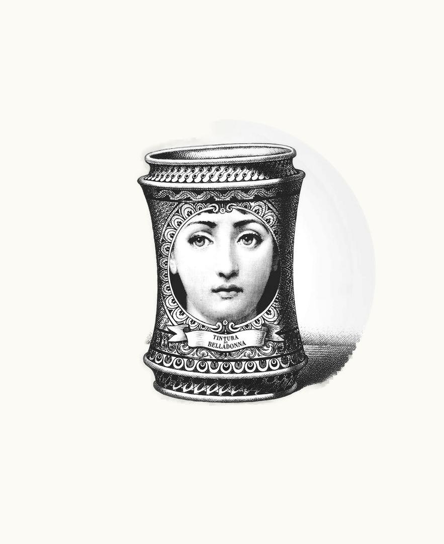 Fornasetti Fornasetti Wall Plate Tema E Variazioni N.231 In White / Black