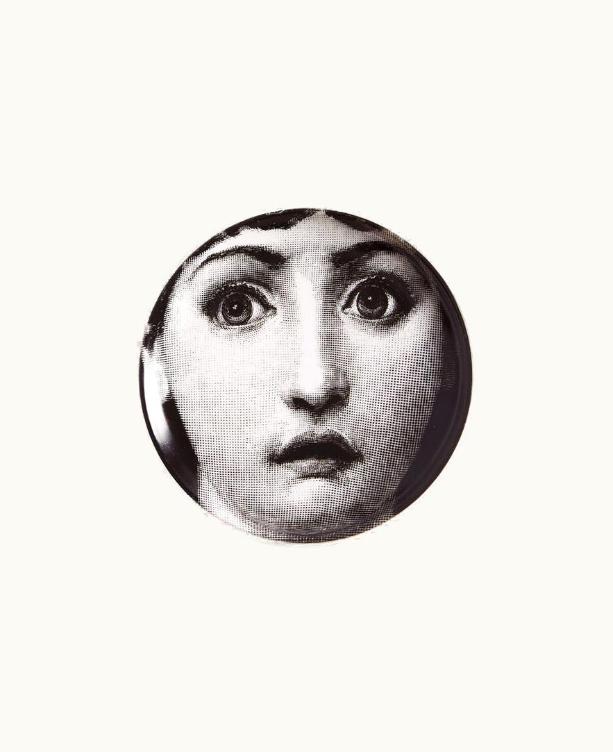 Fornasetti Fornasetti Coaster Tema E Variazioni N.237 In White / Black