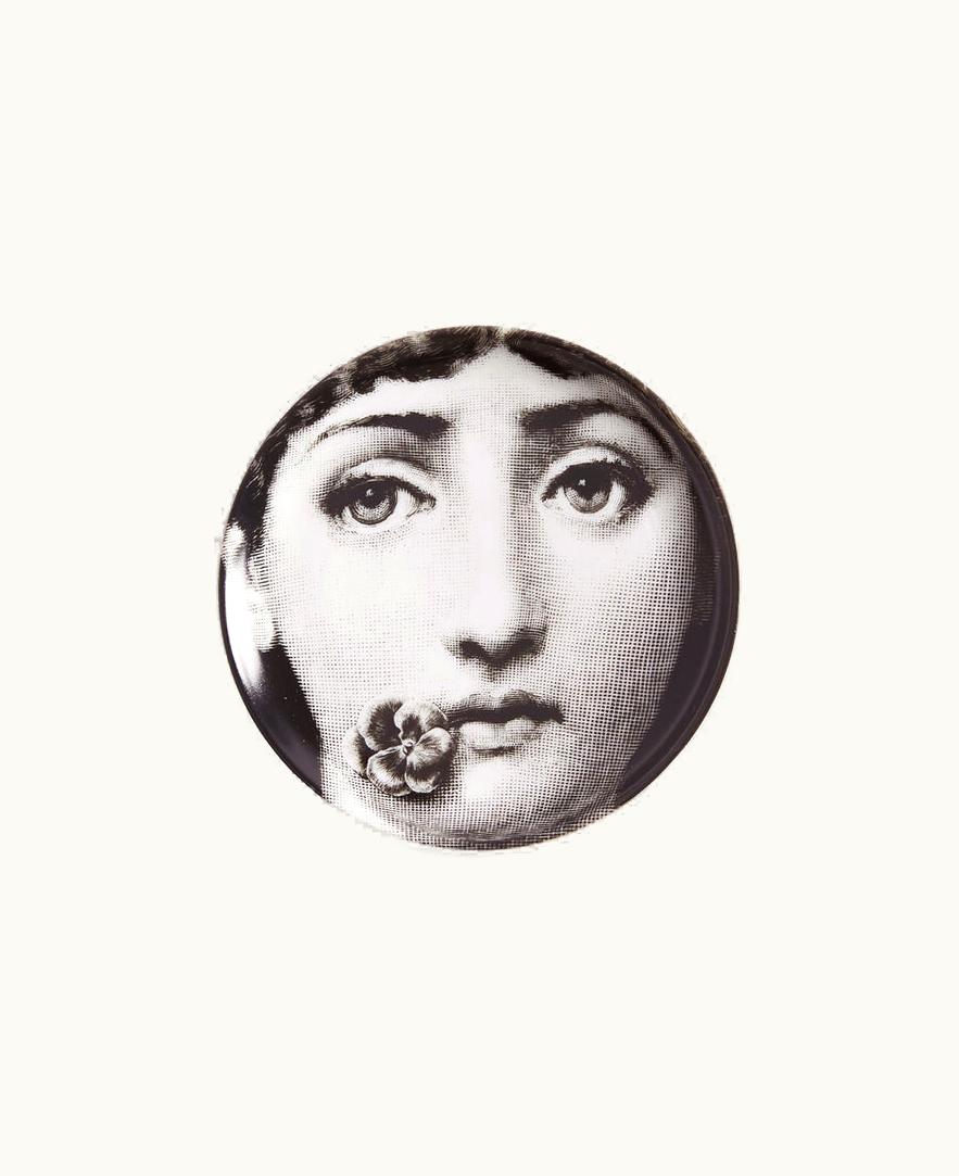Fornasetti Fornasetti Coaster Tema E Variazioni N.137 In White / Black