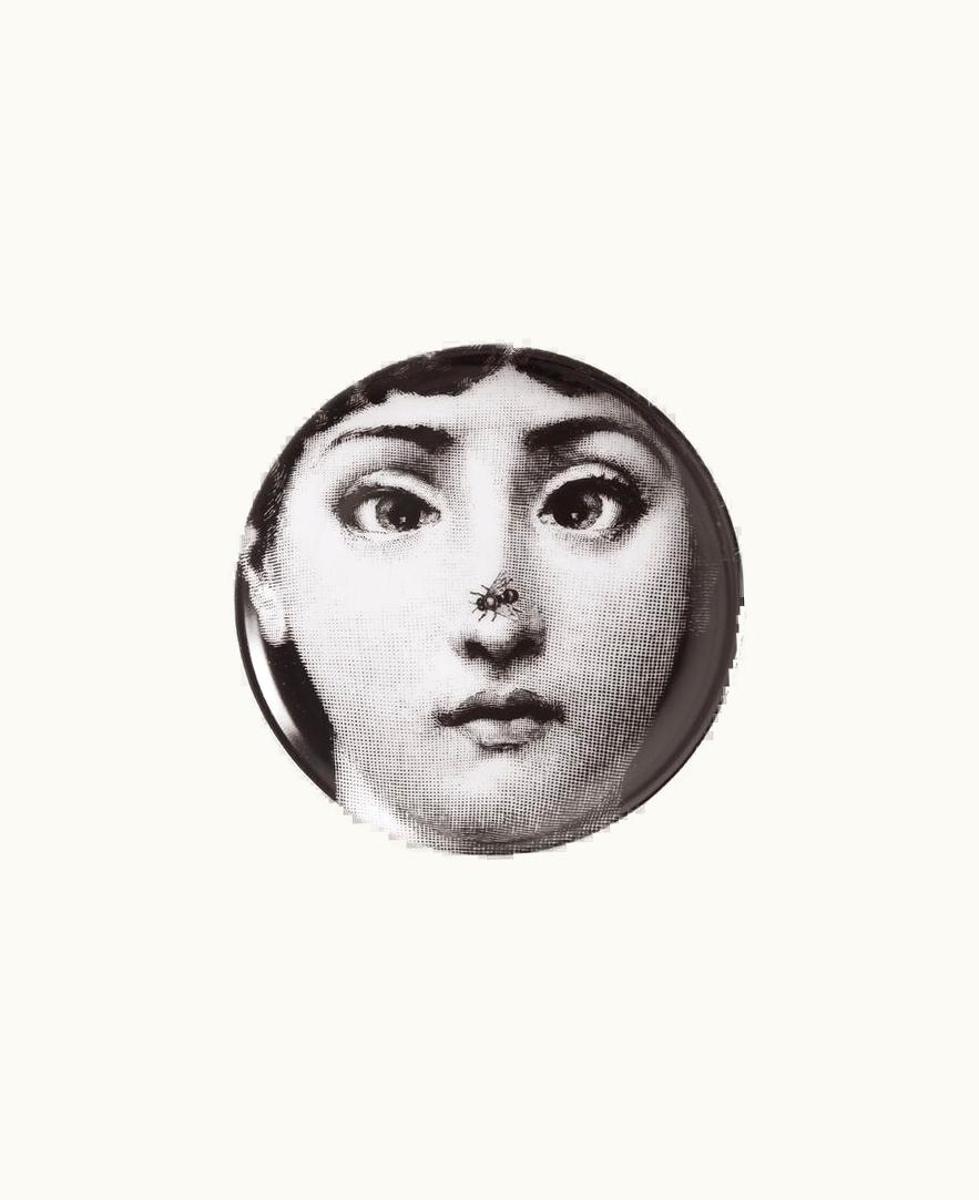 Fornasetti Fornasetti Coaster Tema E Variazioni N.363 In White / Black