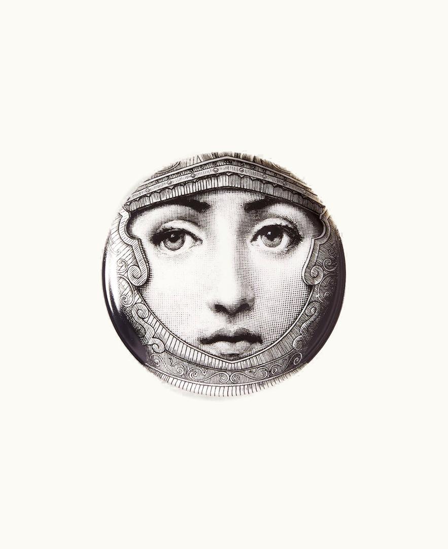 Fornasetti Fornasetti Coaster Tema E Variazioni N.95 In White / Black