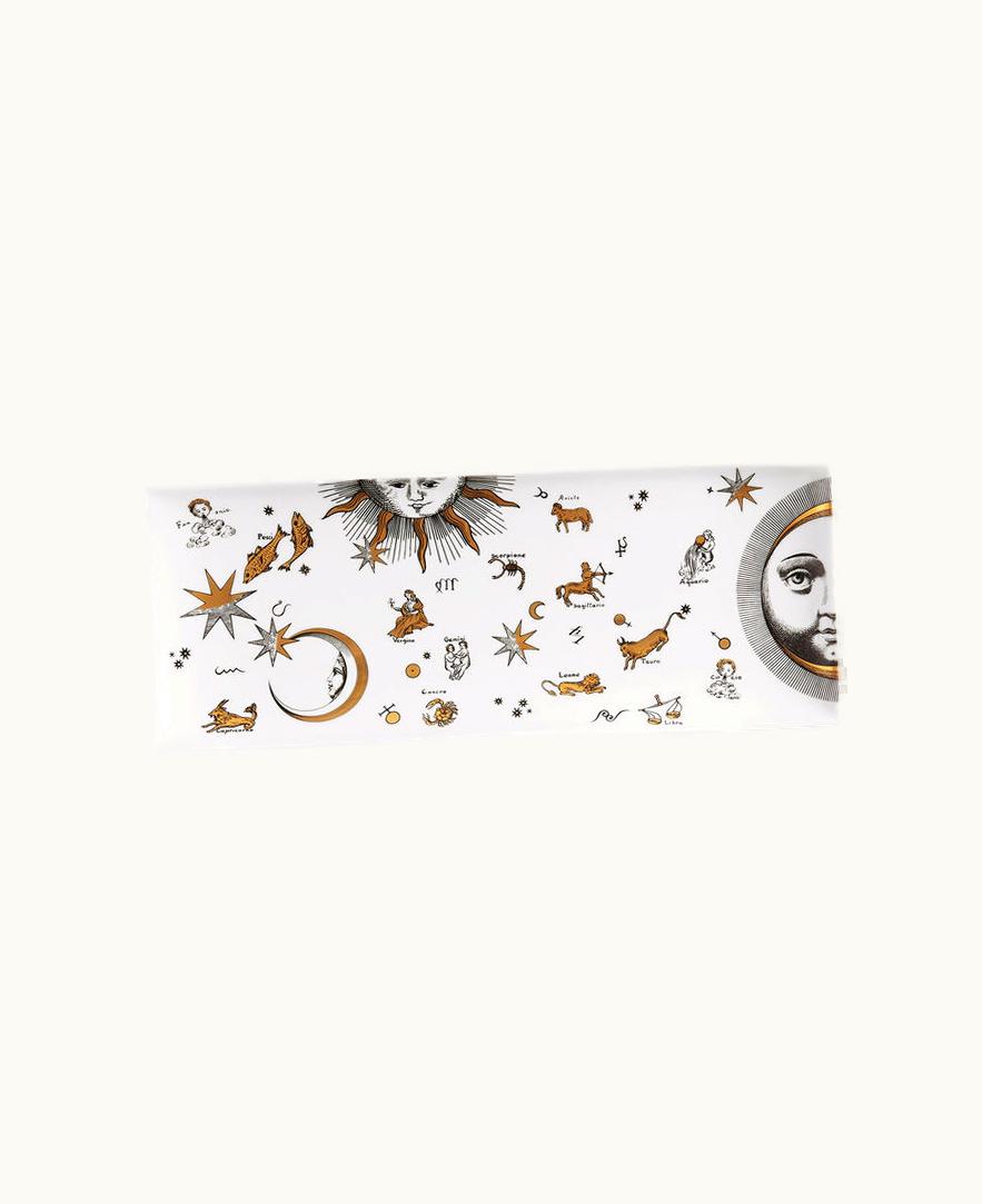 Fornasetti Fornasetti Tray Astronomici In White / Black / Gold P42Z300FOR21ORO