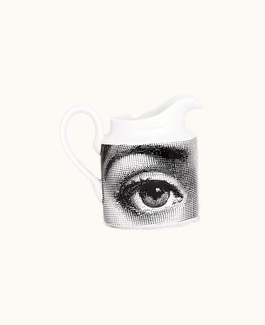 Fornasetti Fornasetti Milk Jug Tema E Variazioni In White / Black