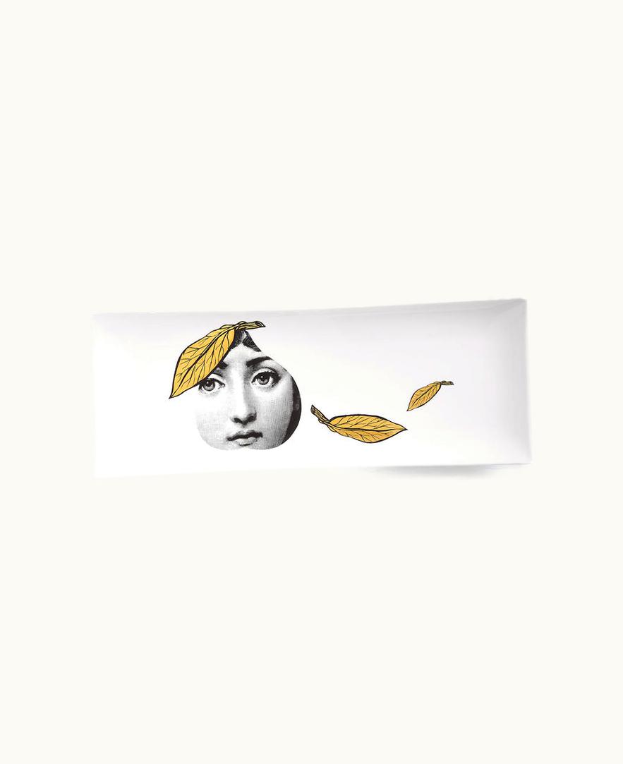 Fornasetti Fornasetti Vassoio Tema E Variazioni N.24 In Whte / Black / Gold