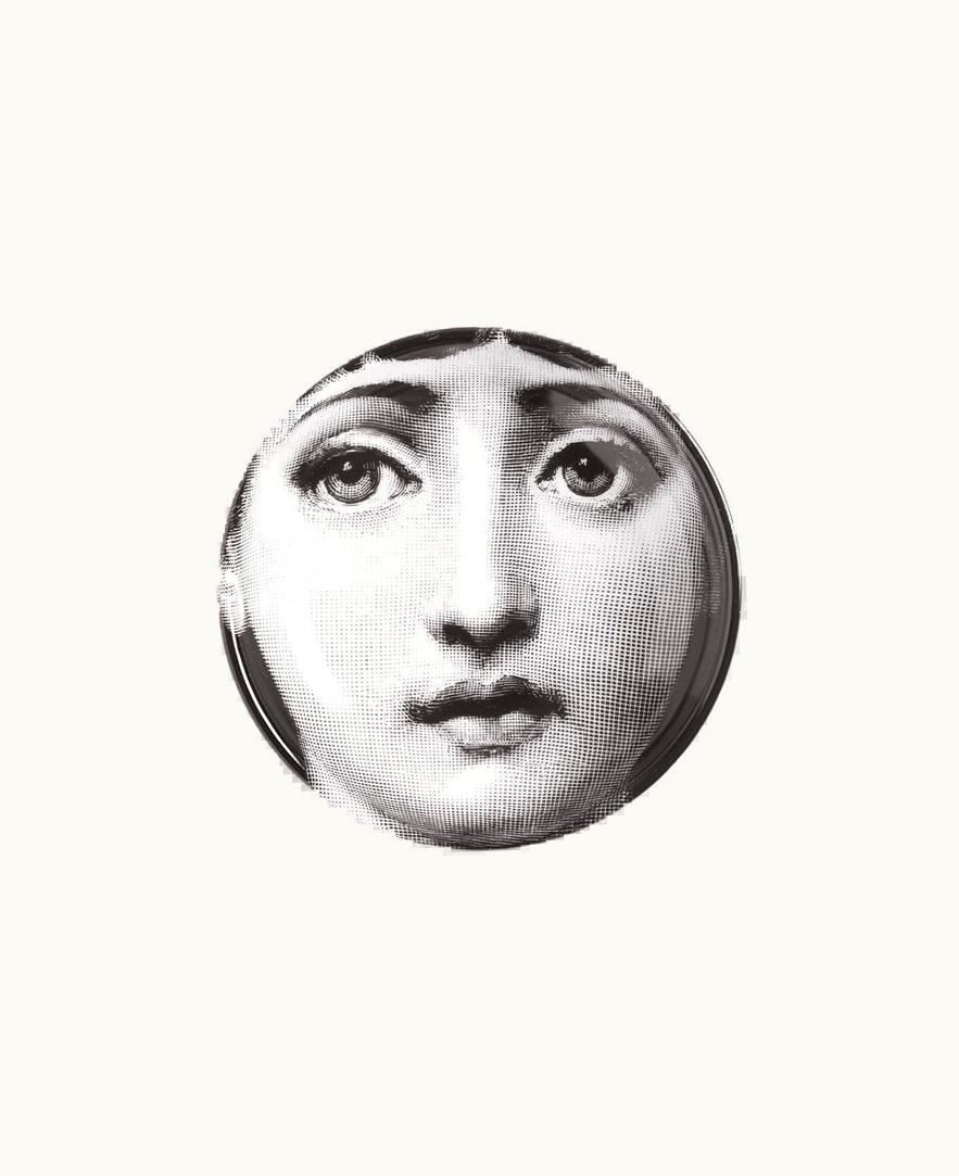 Fornasetti Fornasetti Ashtray Tema E Variazioni N.1 In White / Black