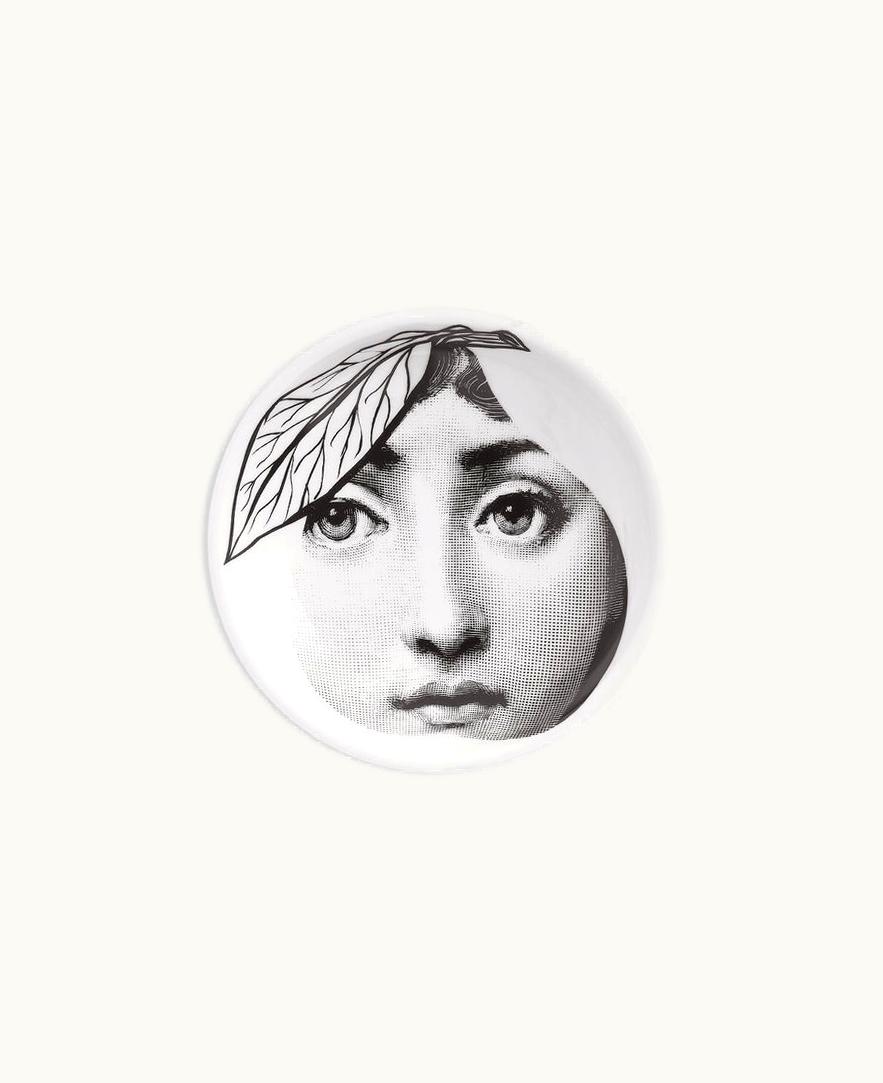 Fornasetti Fornasetti Ashtray Tema E Variazioni N.24 In White / Black