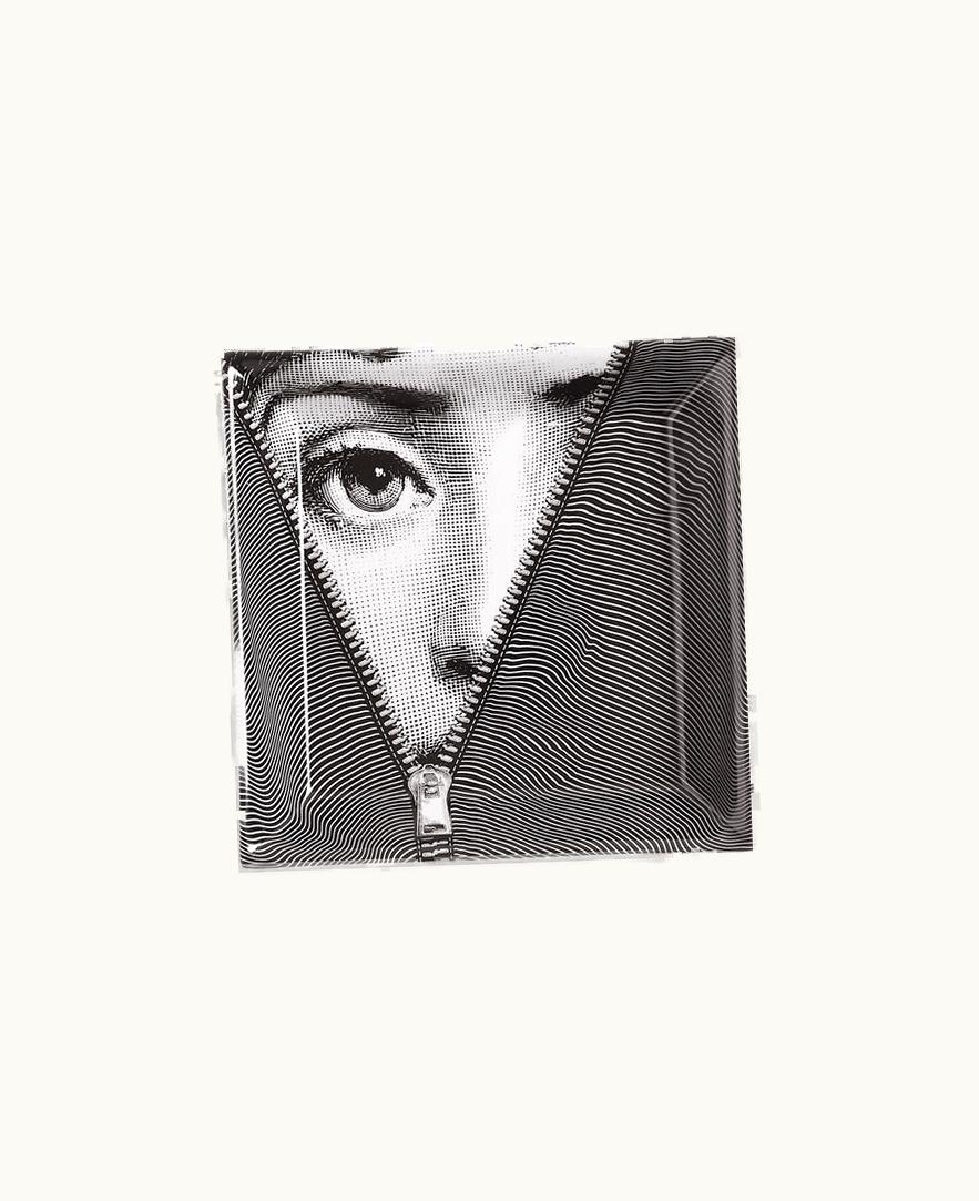 Fornasetti Fornasetti Plate Tema E Variazioni N.401 In White / Black