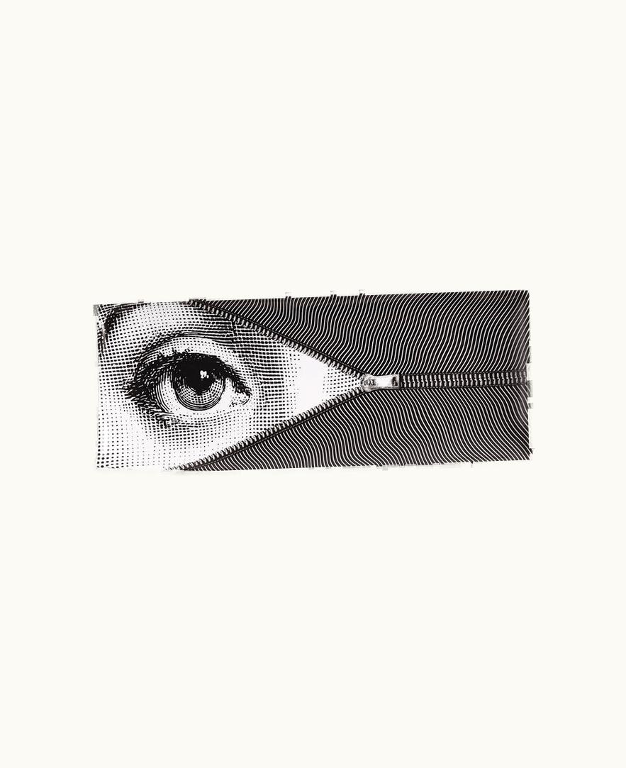 Fornasetti Fornasetti Tray Tema E Variazioni N.401 In White / Black