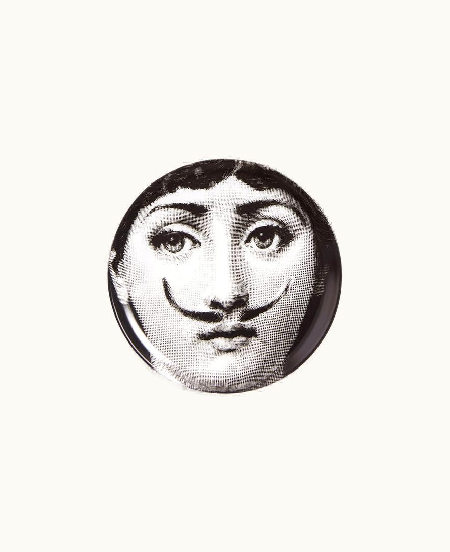 Fornasetti Fornasetti Coaster Tema E Variazioni N.21 In White / Black