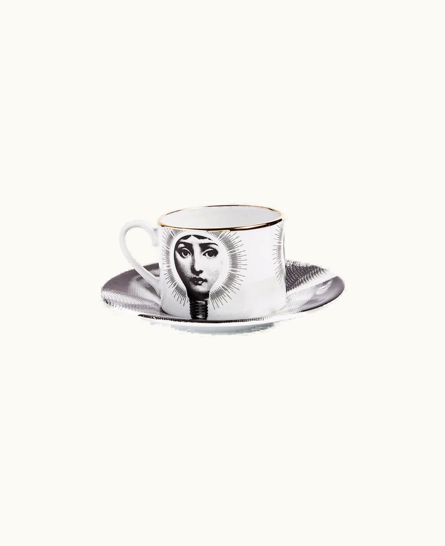 Fornasetti Fornasetti Tea Cup Tema E Variazioni Lampadina In White / Black / Gold