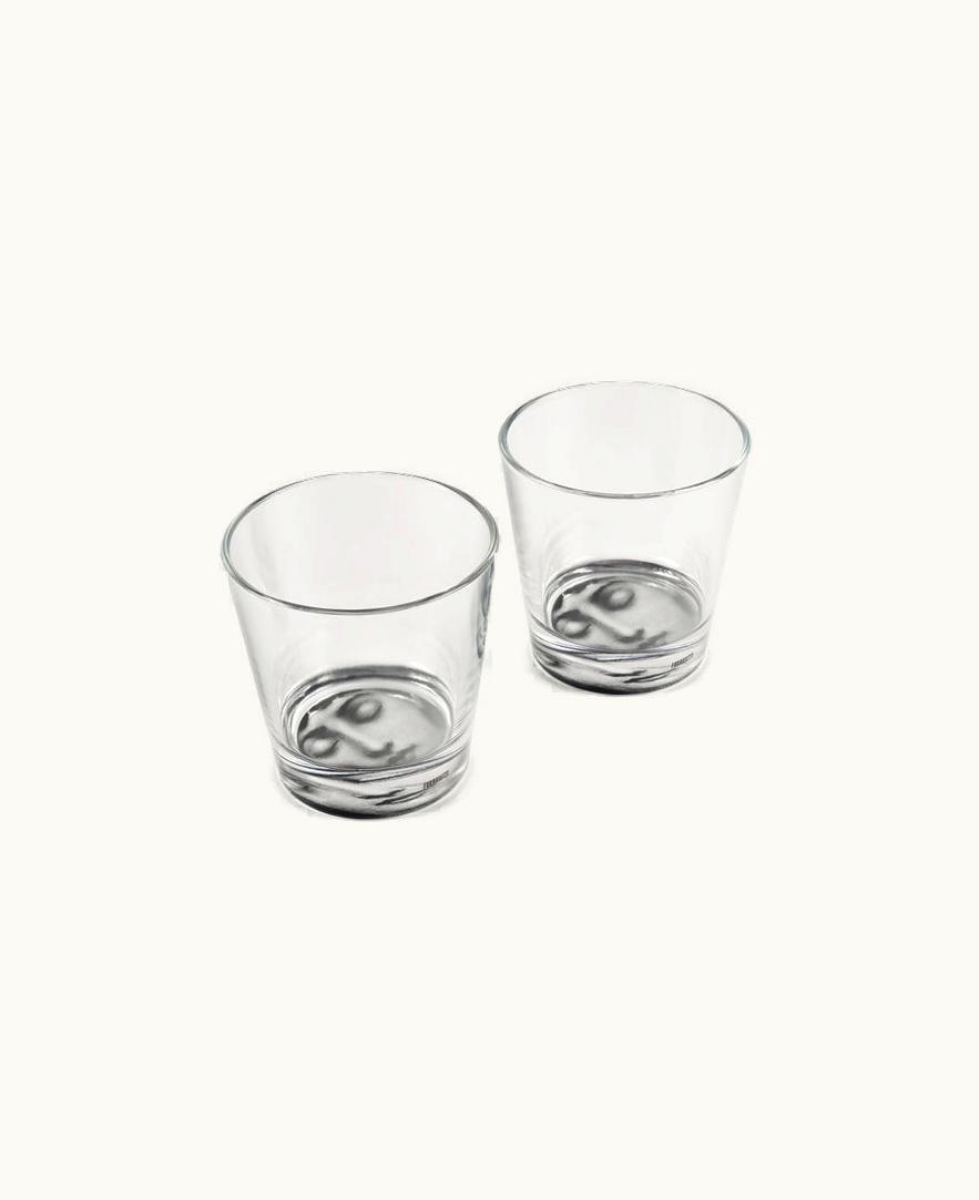 Fornasetti Fornasetti 2 Glasses Set Tema E Variazioni In Black G40X3762FOR23NER