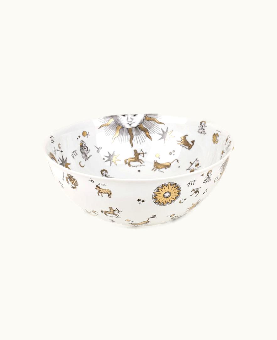 Fornasetti Fornasetti Centrepiece Astronomici In White / Black / Gold