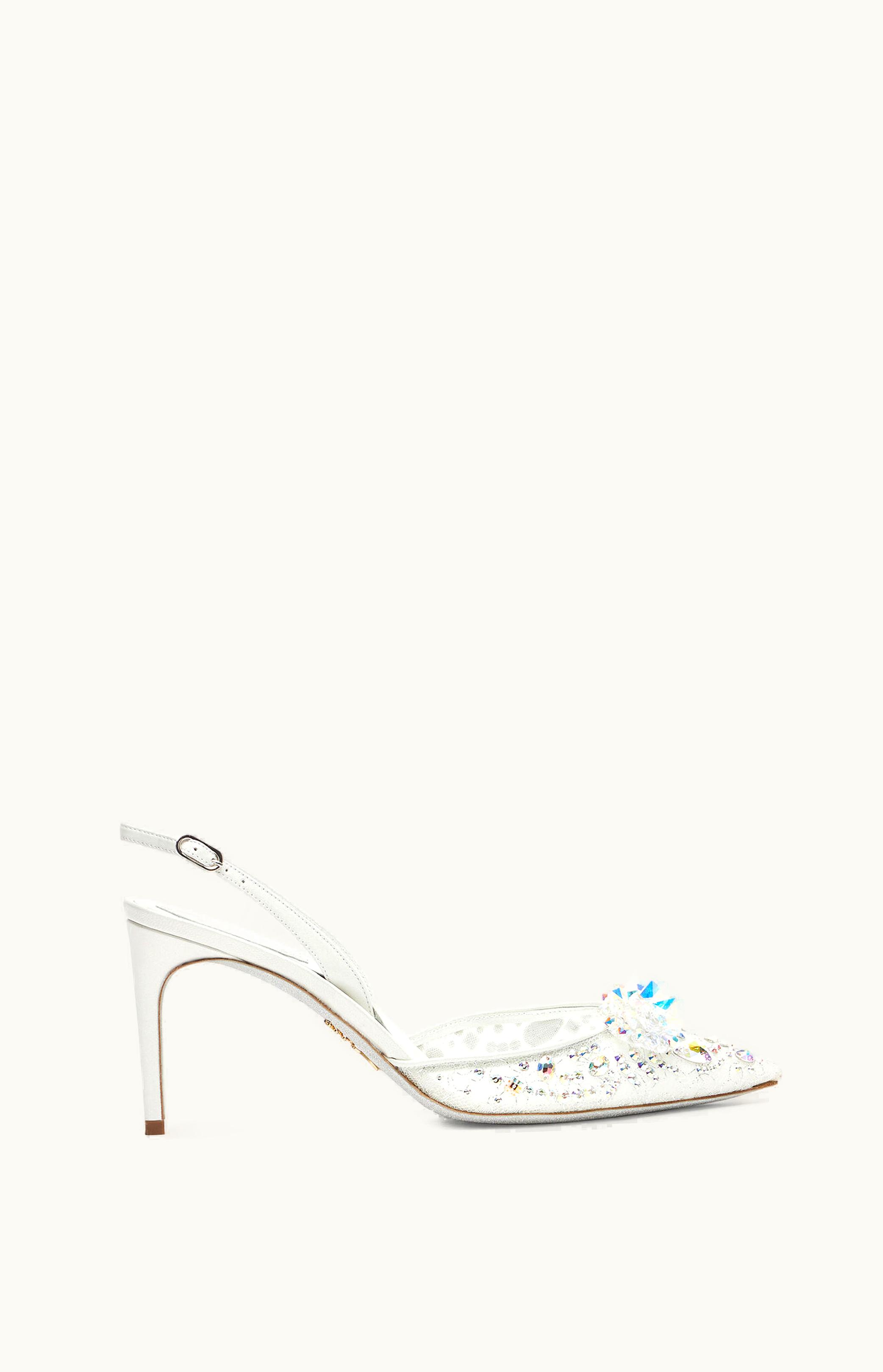 René Caovilla René Caovilla Cinderella White Slingback 80