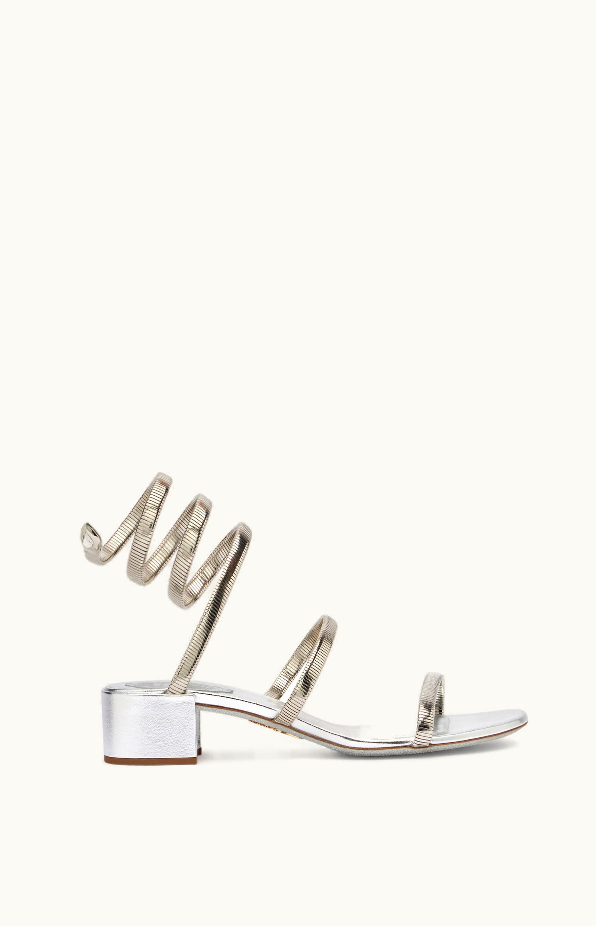 René Caovilla René Caovilla Juniper Silver Sandal 40