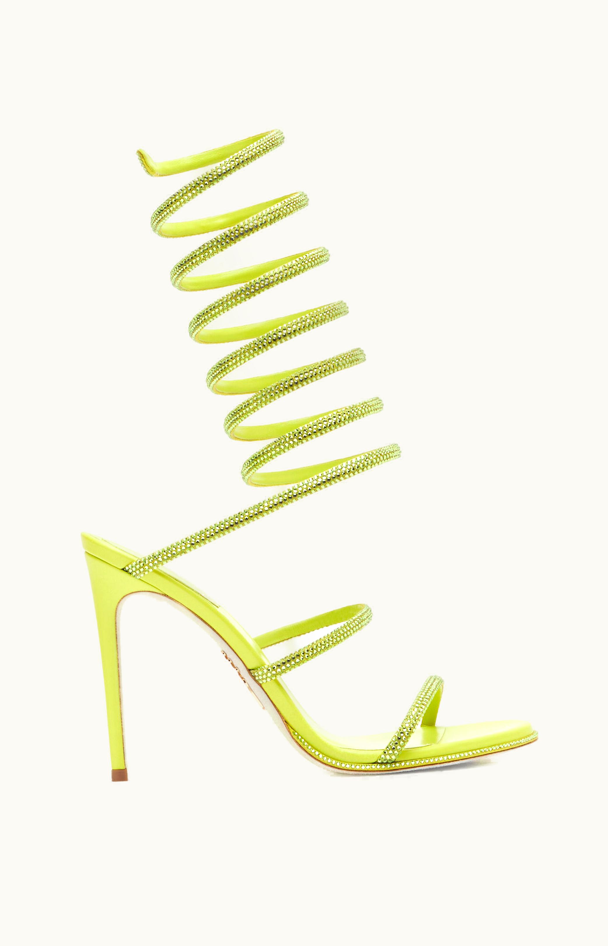 René Caovilla René Caovilla Cleo Yellow Sandal 105