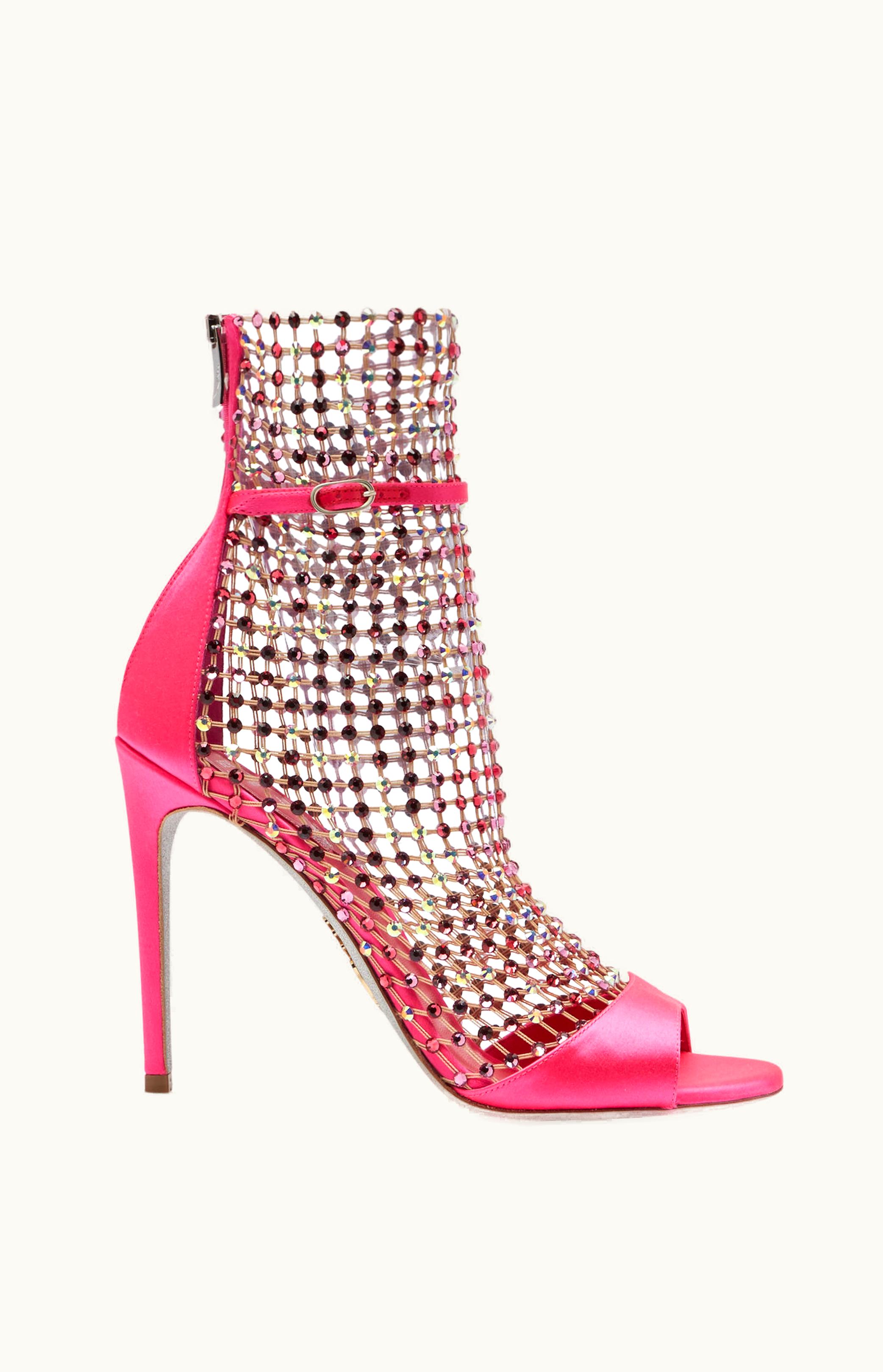 René Caovilla René Caovilla Galaxia Hibiscus Pink Sandal 105