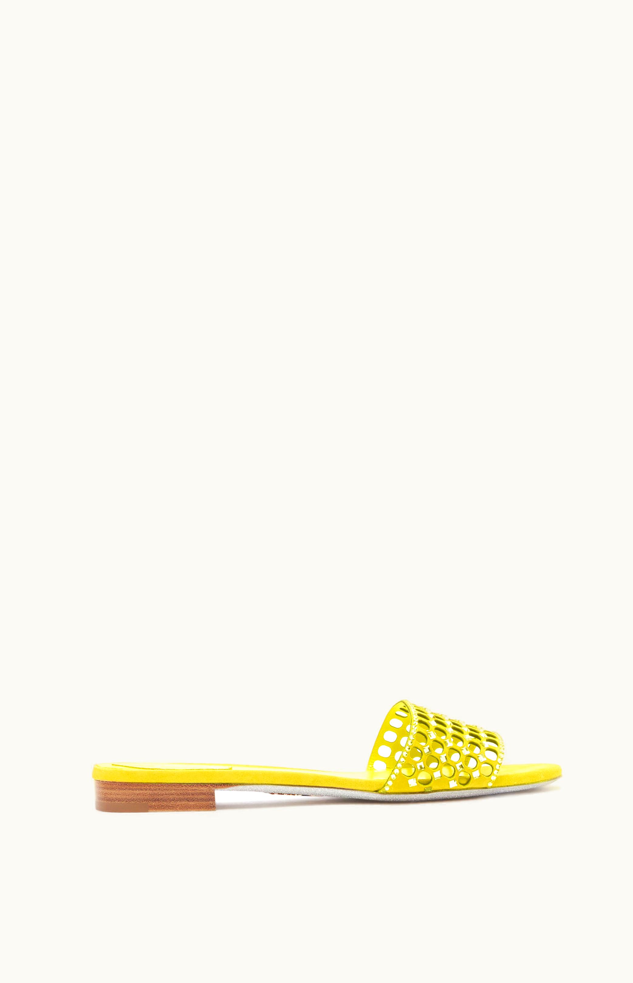René Caovilla René Caovilla Ginger Yellow Slider Sandal 10