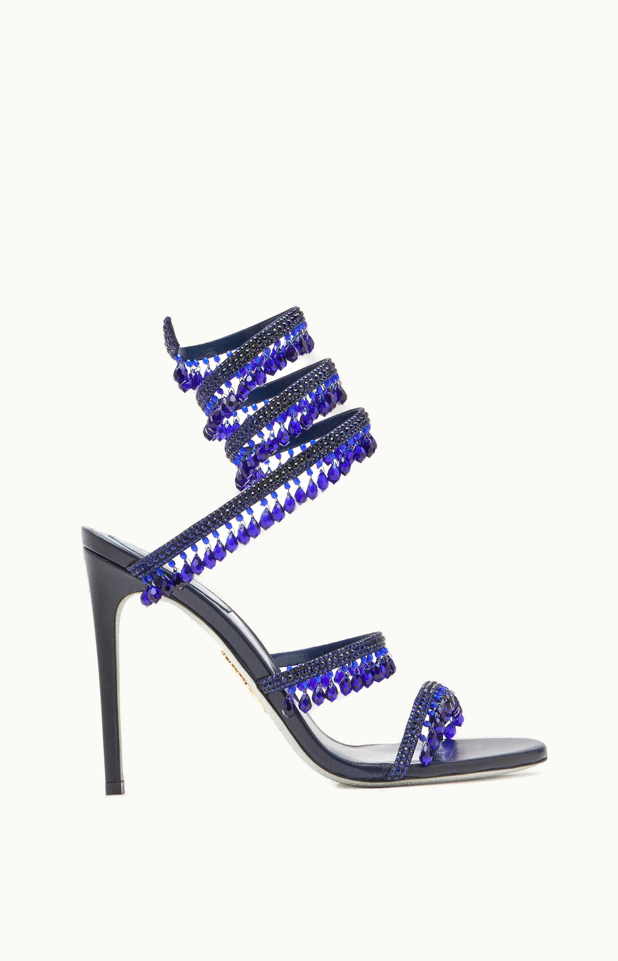 René Caovilla René Caovilla Chandelier Indigo Sandal 105