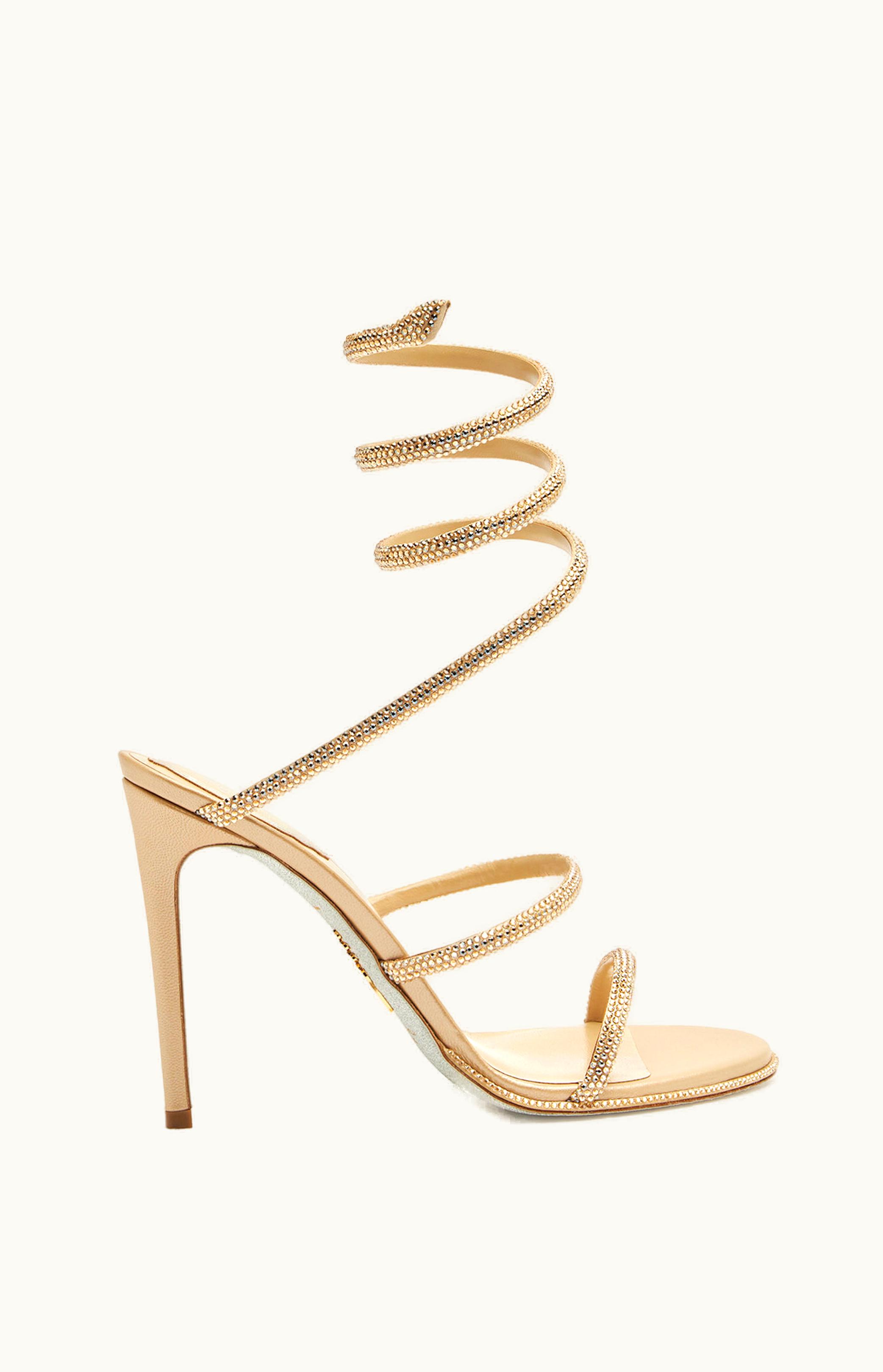 René Caovilla René Caovilla Cleo Gold Sandal 105