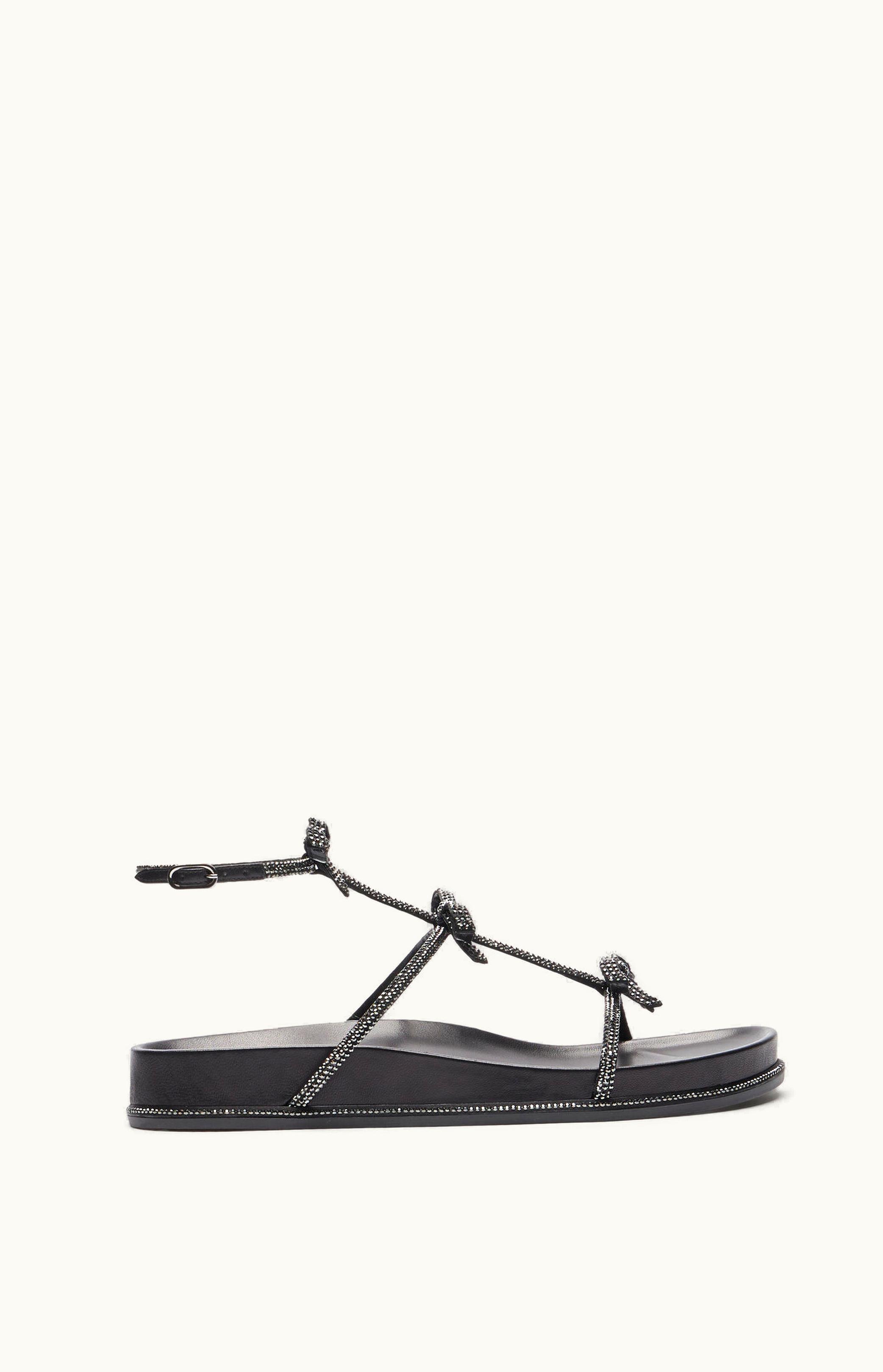 René Caovilla René Caovilla Caterina Black Flatform Sandal 20