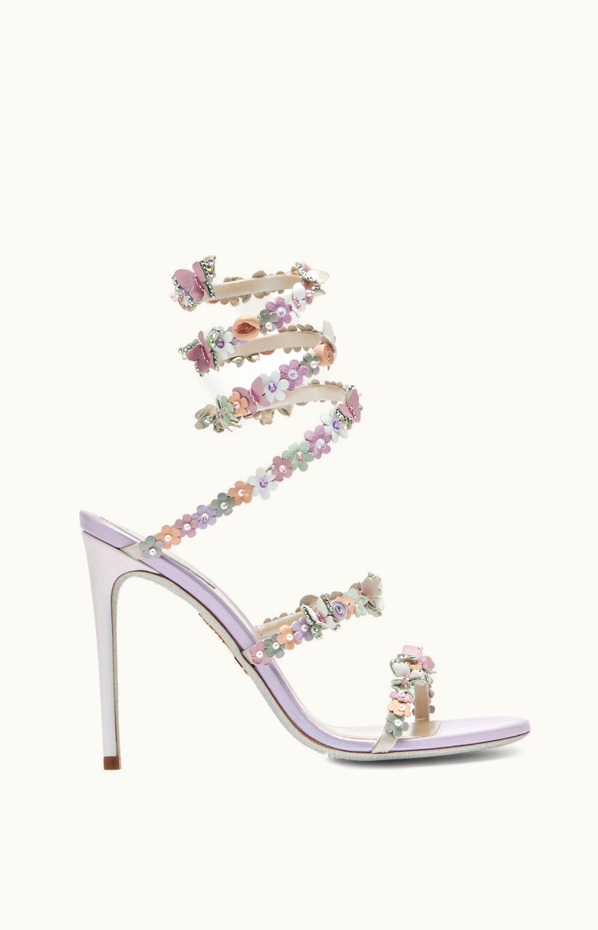 René Caovilla René Caovilla Sandals With Flowers Bouquet