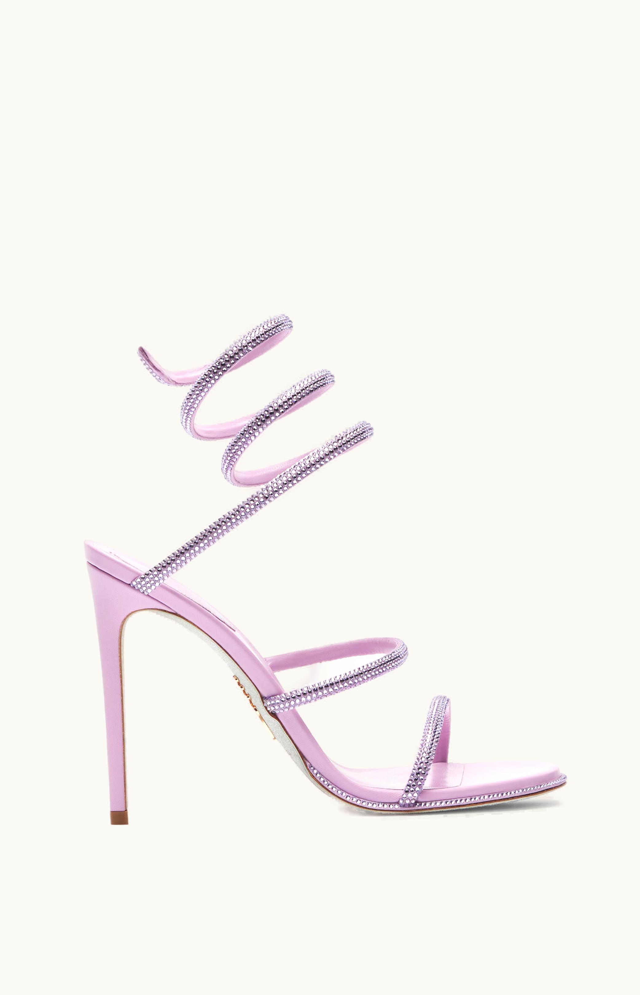 René Caovilla René Caovilla Cleo Mauve Sandal With Crystals 105