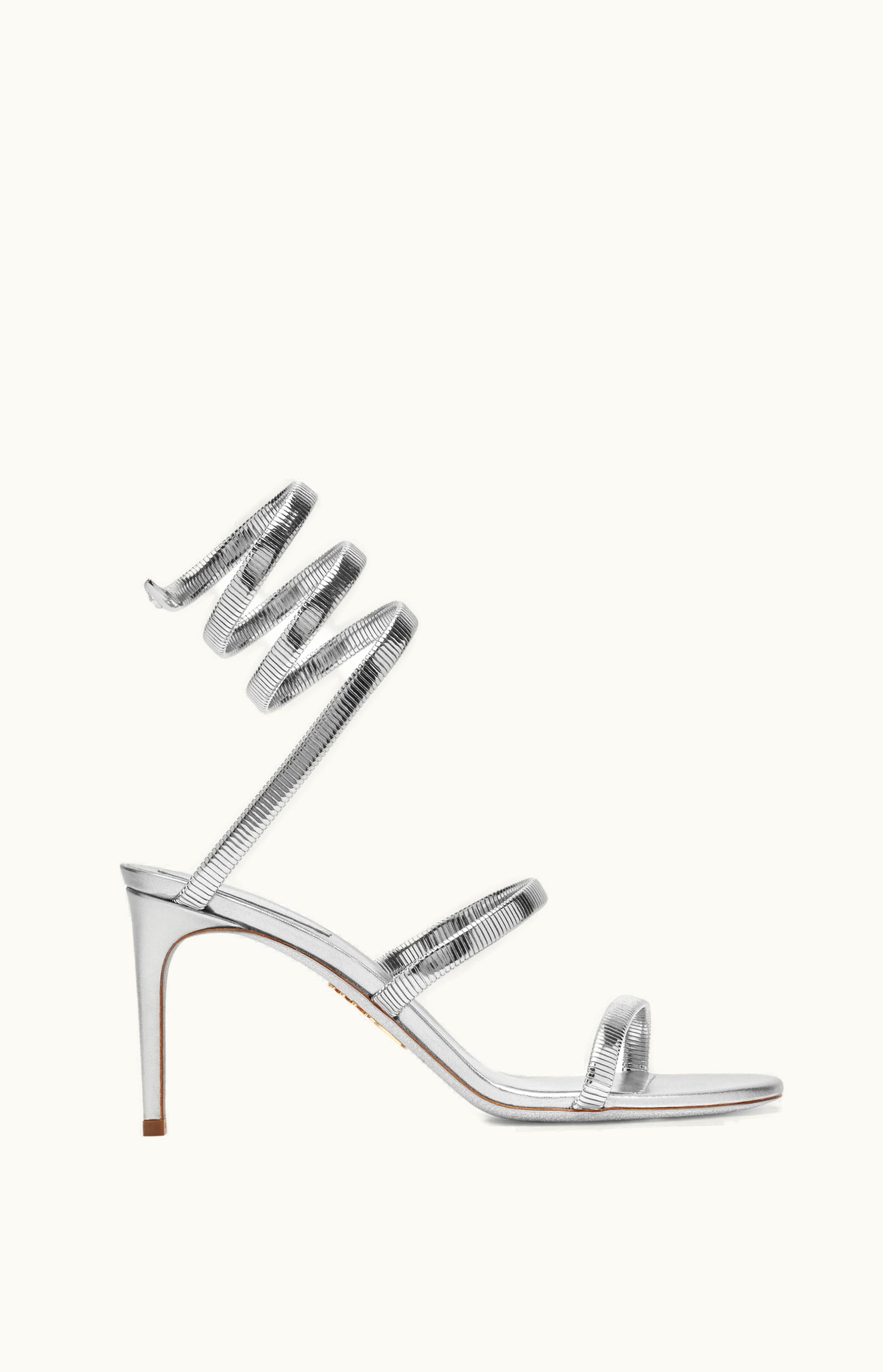 René Caovilla René Caovilla Juniper Metallic Silver Sandal 80