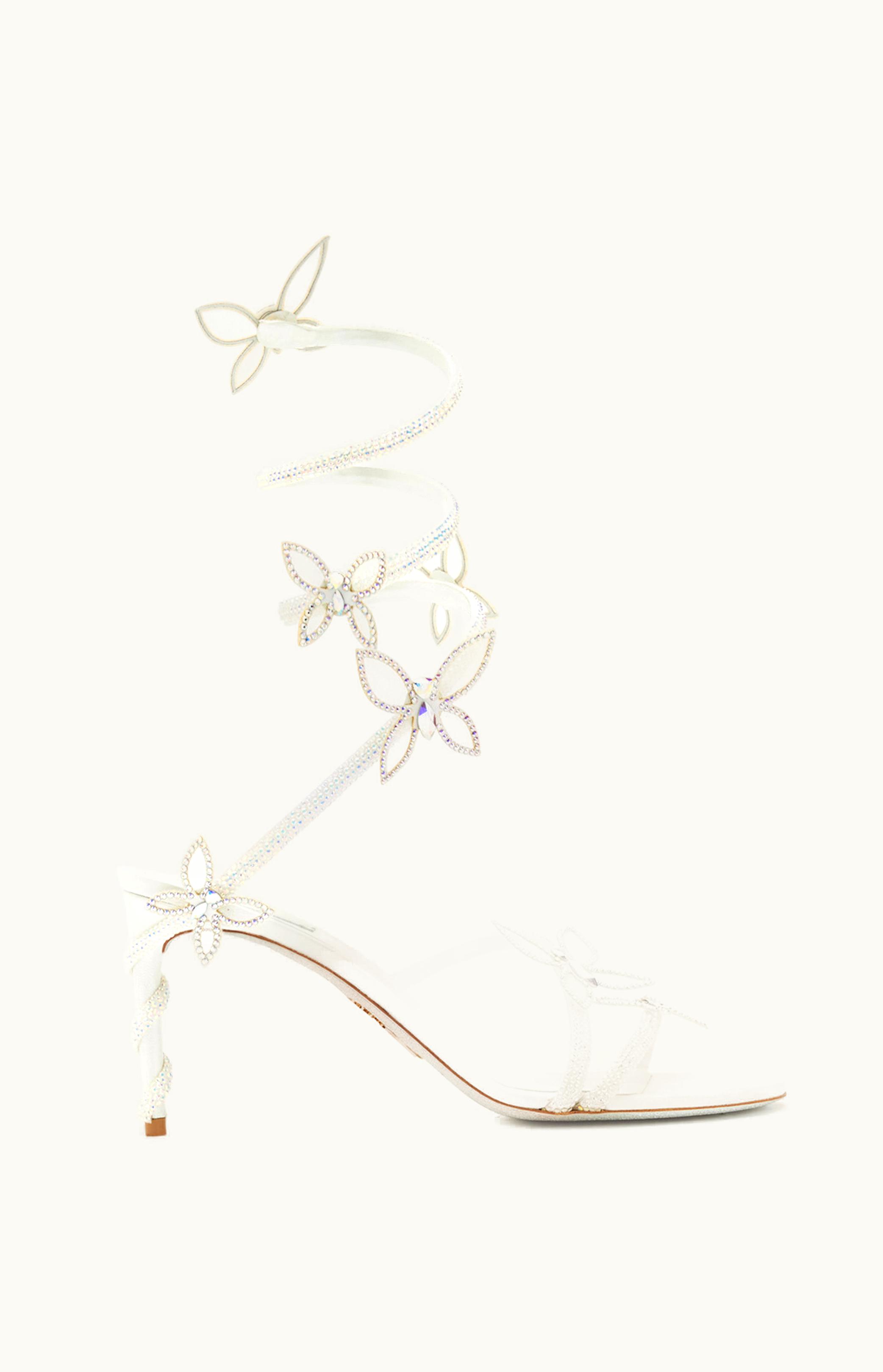 René Caovilla René Caovilla Margot Crystal White Sandal 80