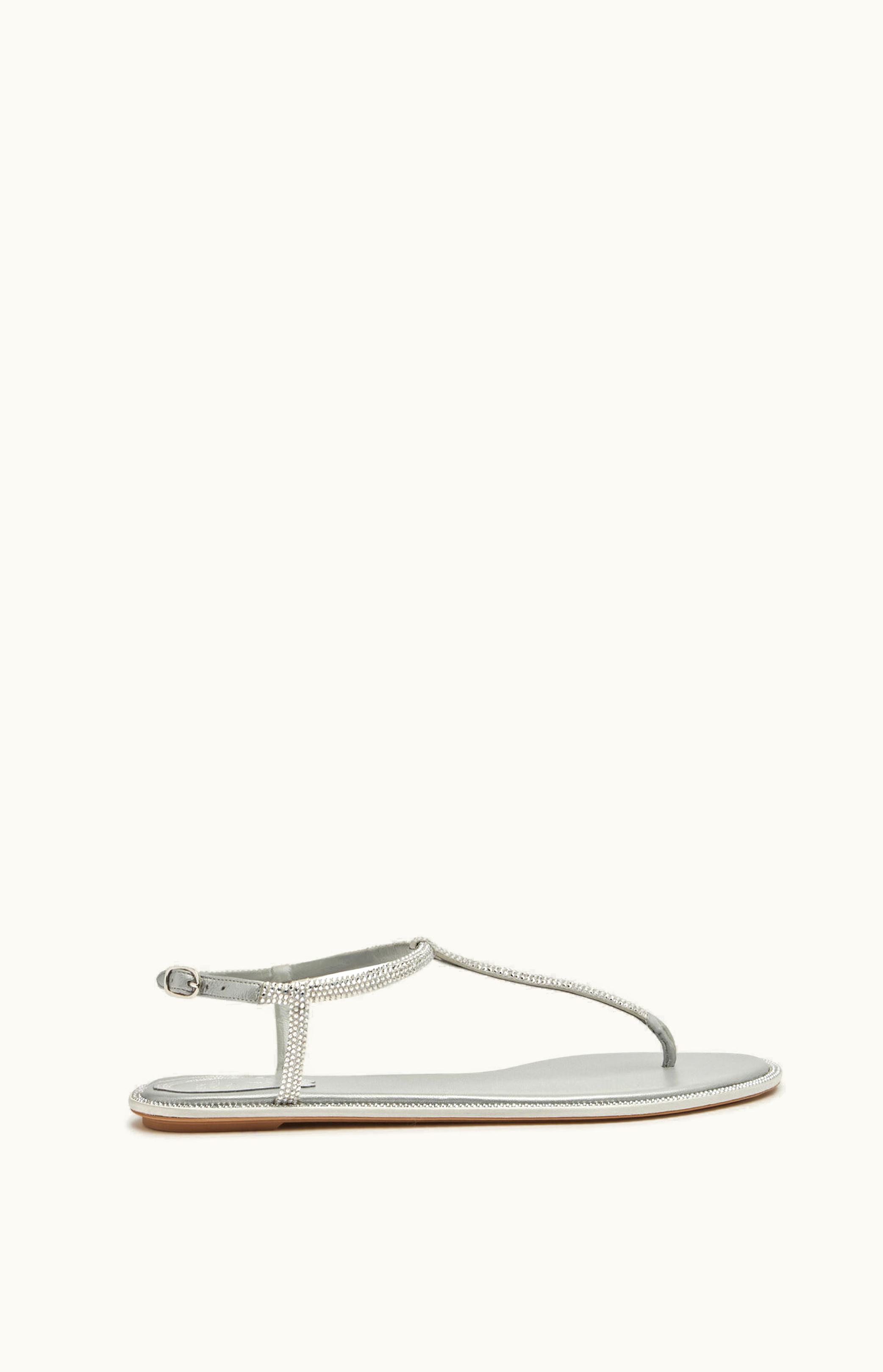 René Caovilla René Caovilla Diana Crystal Gray Sandal 10