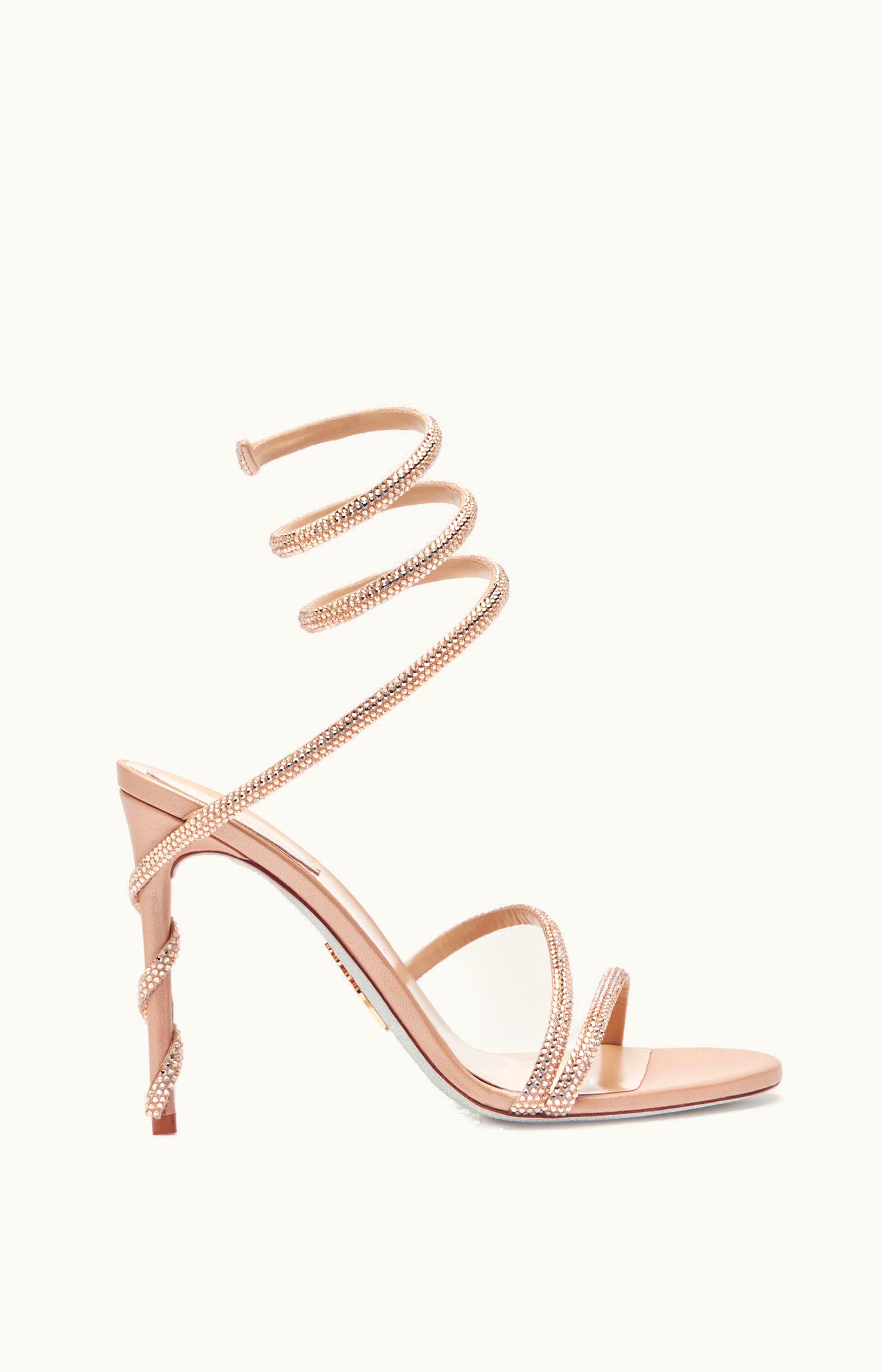 René Caovilla René Caovilla Margot Crystal Blush Sandal 105