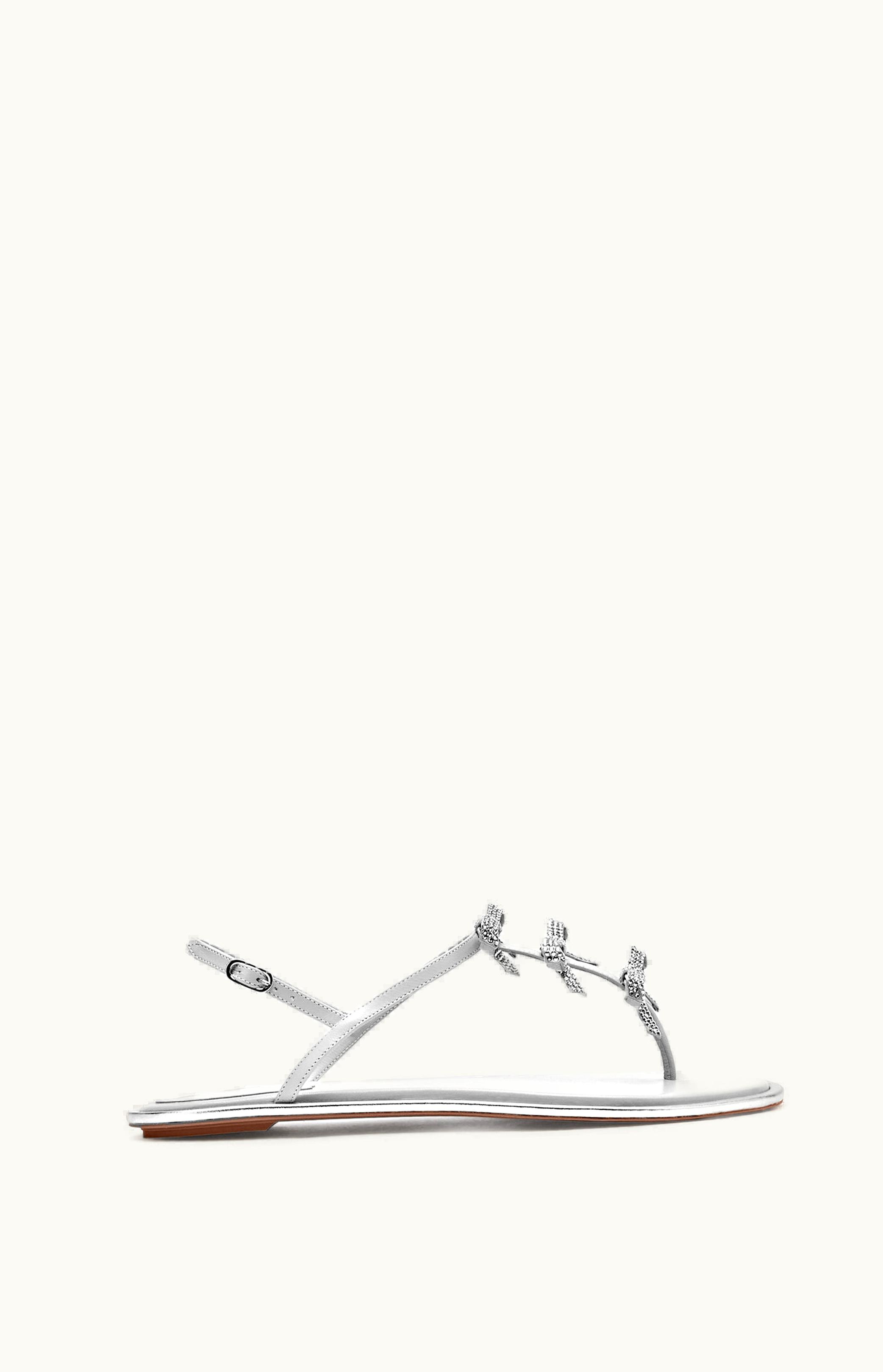 René Caovilla René Caovilla Caterina Silver Thong Sandal 10