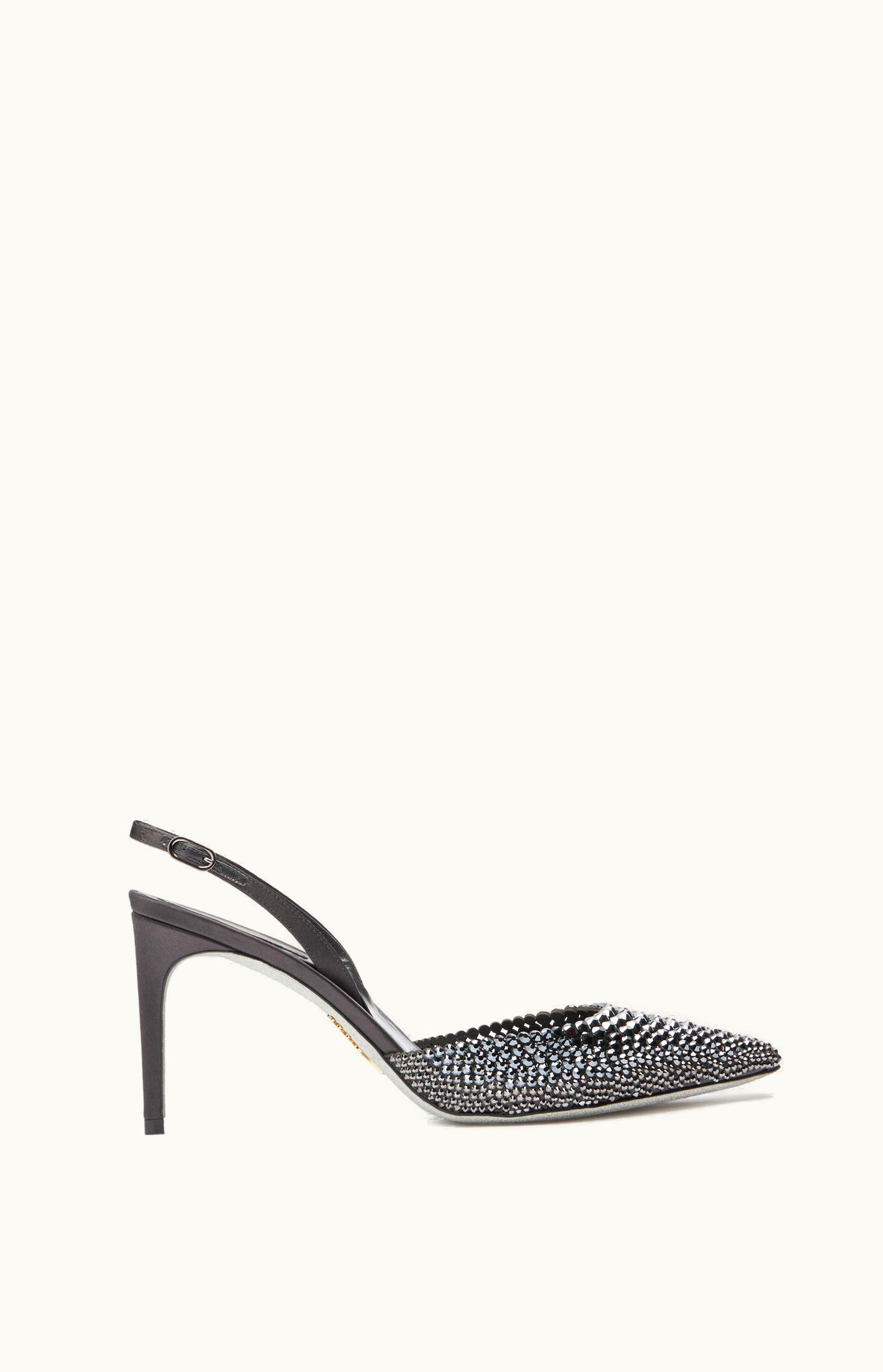 René Caovilla René Caovilla Jackie Anthracite Slingback 80
