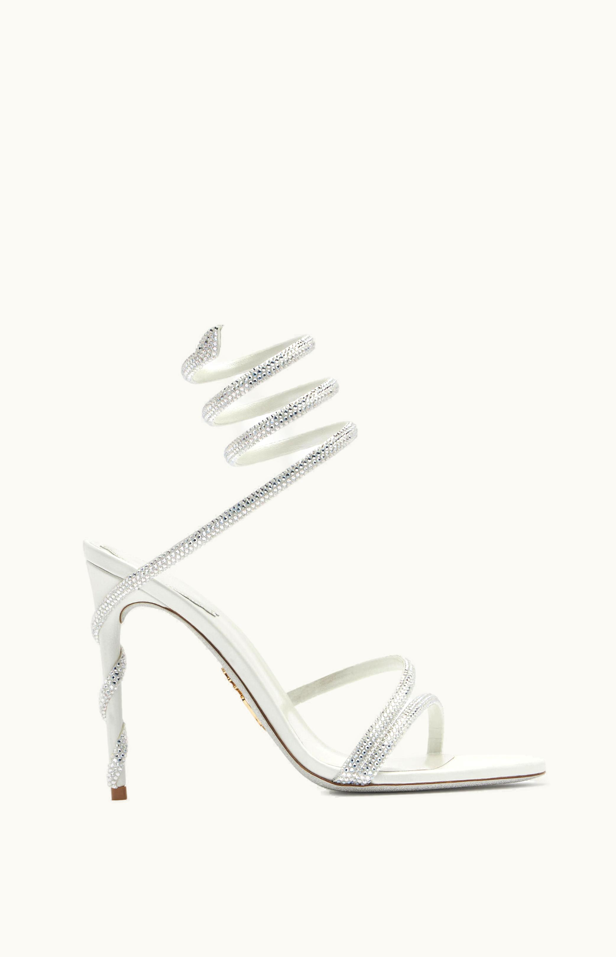 René Caovilla René Caovilla Margot Crystal Ivory Sandal 105