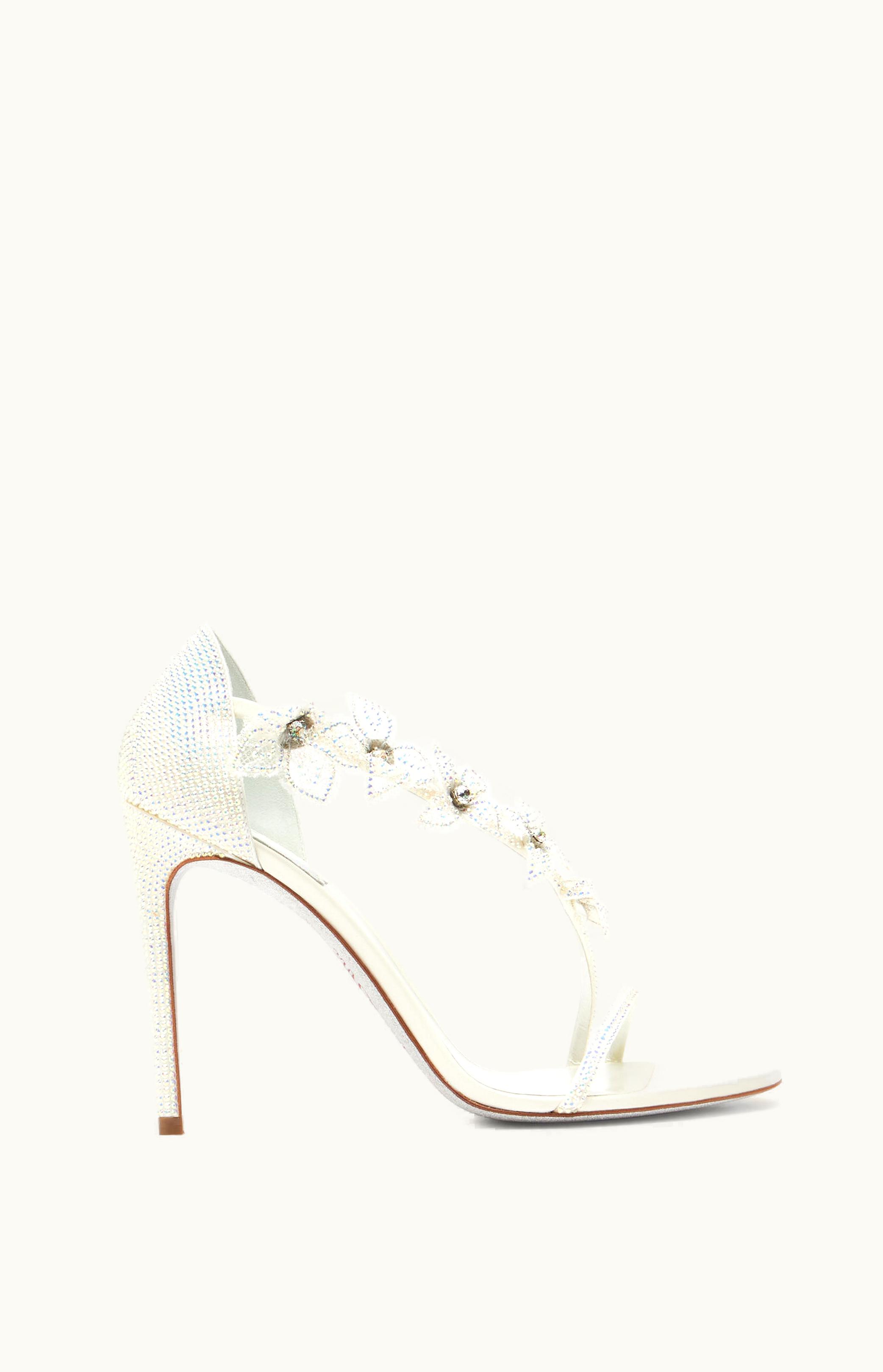 René Caovilla René Caovilla Floriane Crystal Ivory Sandal 105