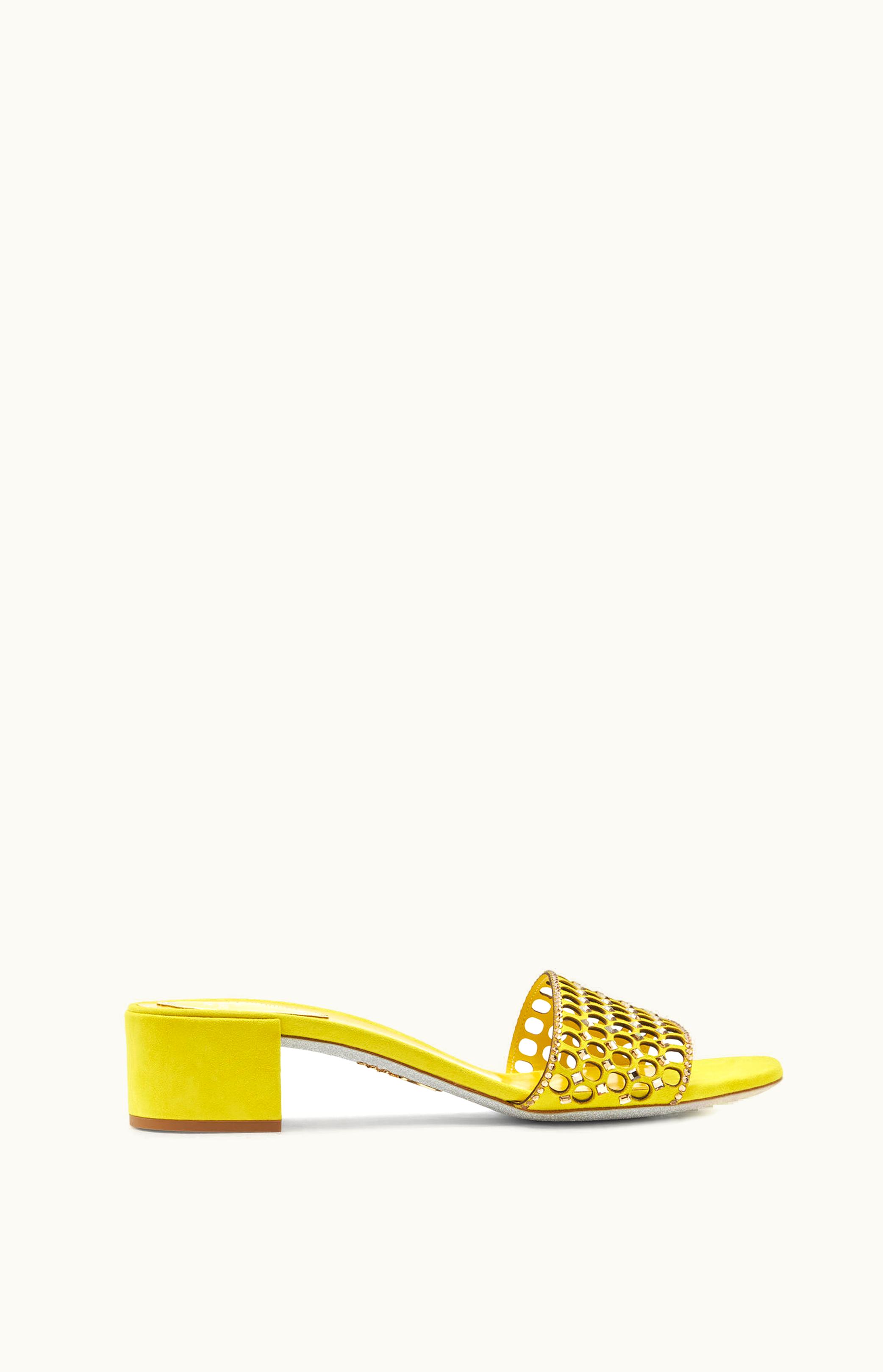 René Caovilla René Caovilla Ginger Yellow Slider Sandal 40