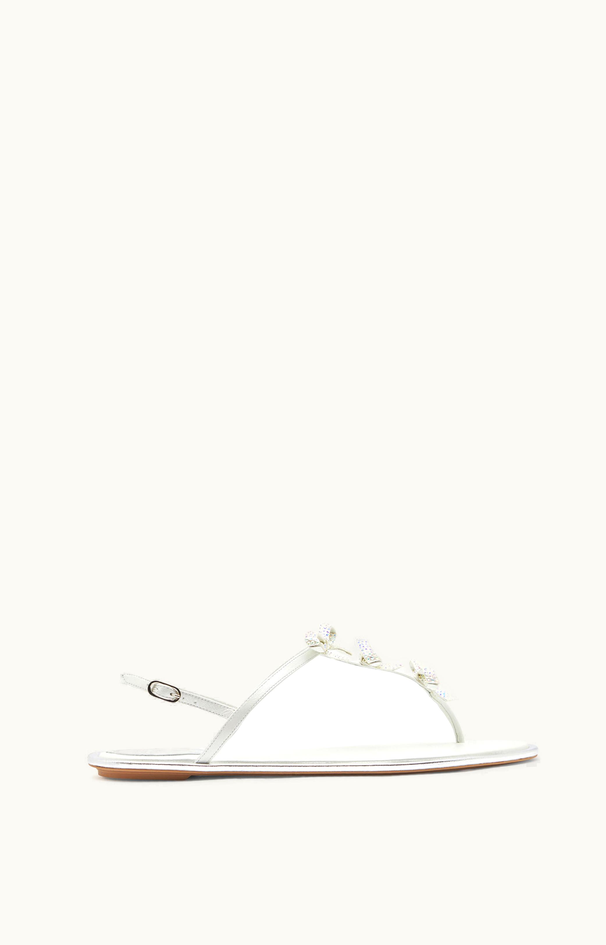 René Caovilla René Caovilla Caterina White Thong Sandal 10