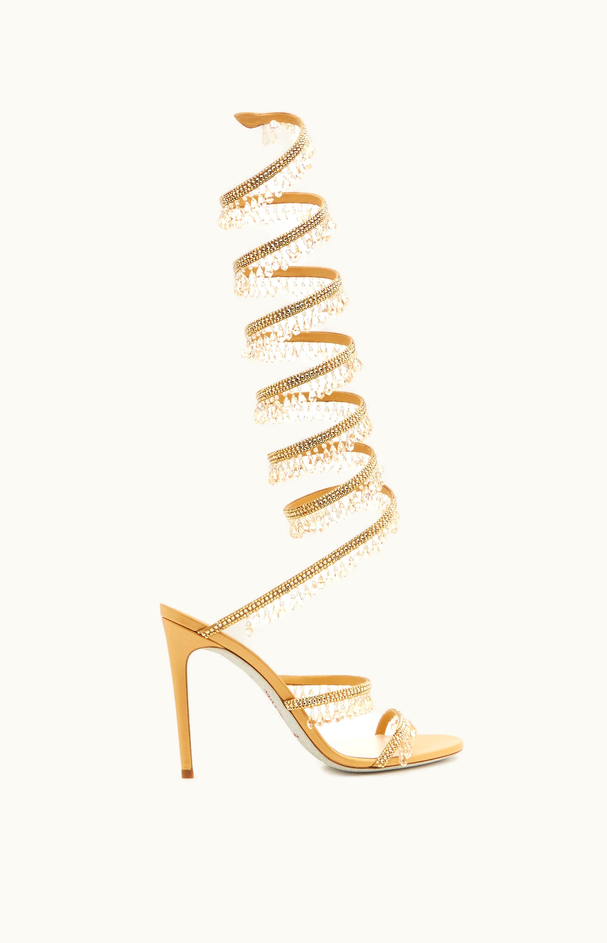 René Caovilla René Caovilla Chandelier Crystals Honey Sandal 105